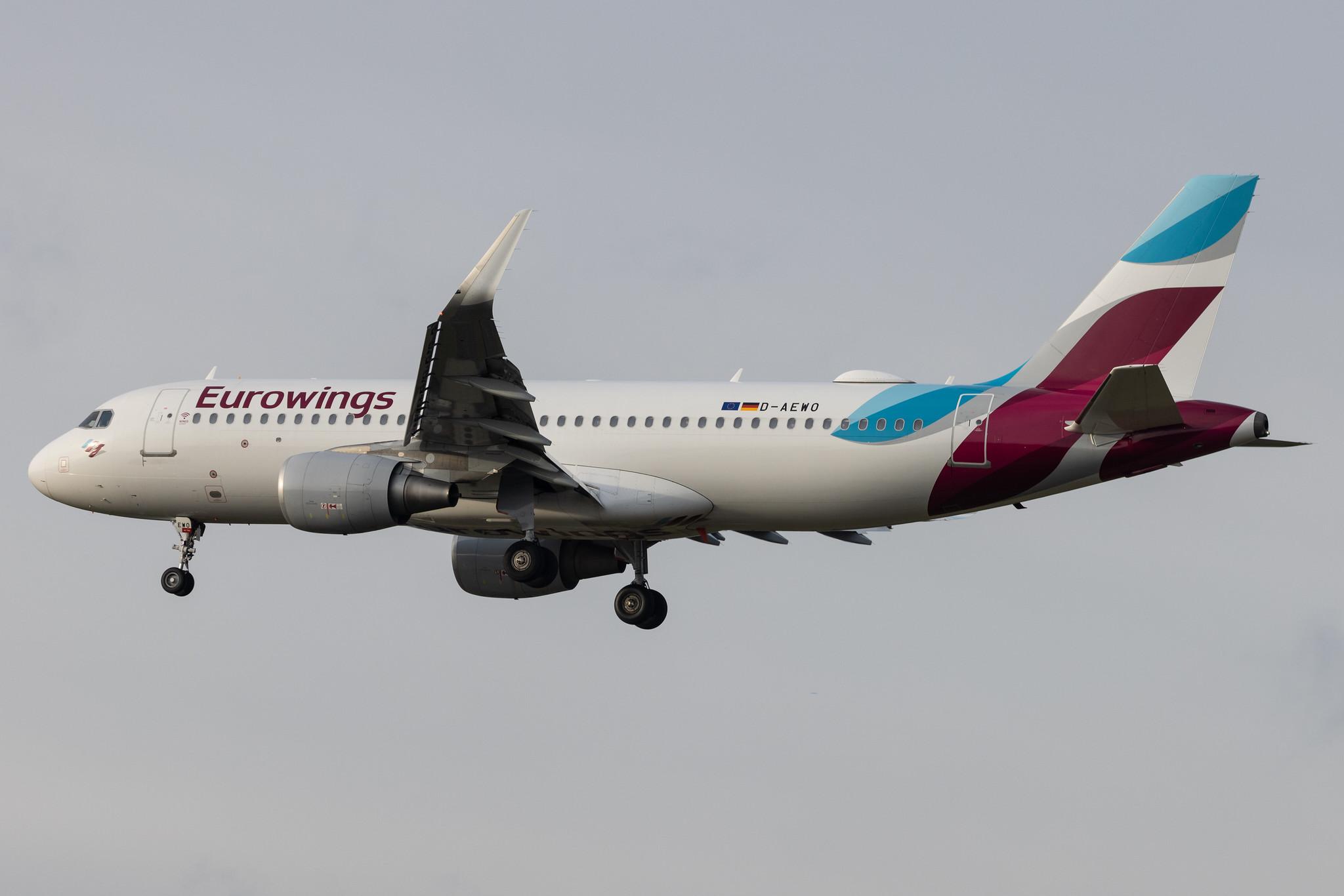 Hamburg Airport: Eurowings (EW / EWG) |  Airbus A320-214 A320 | D-AEWO | MSN 7394