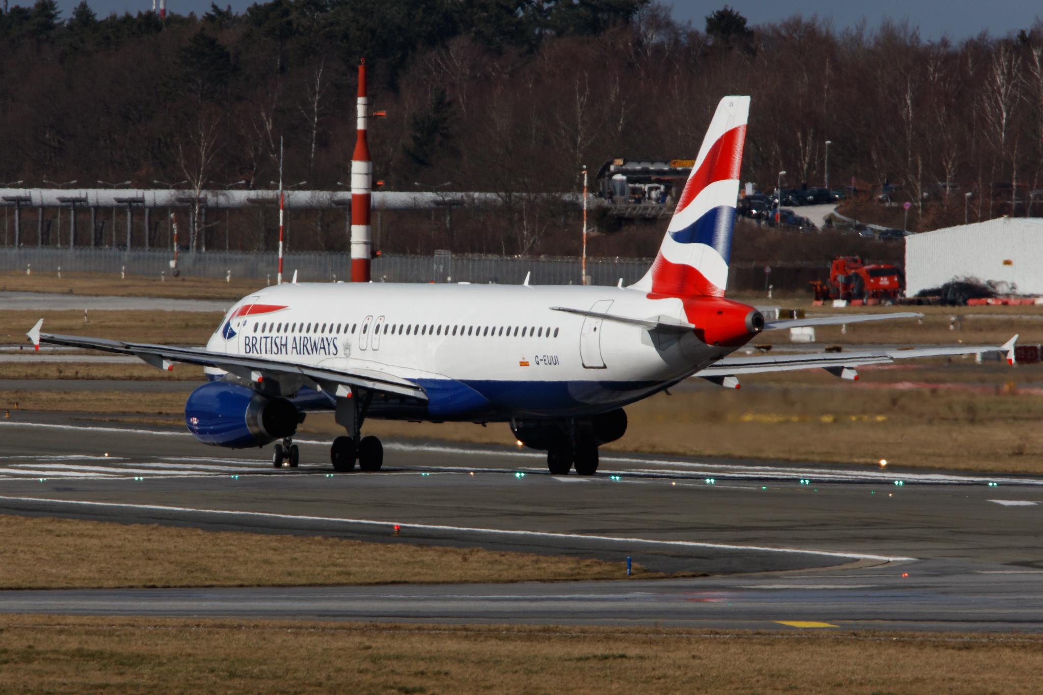 Hamburg Airport: British Airways (BA / BAW) |  Airbus A320-232 A320 | G-EUUI | MSN 1871