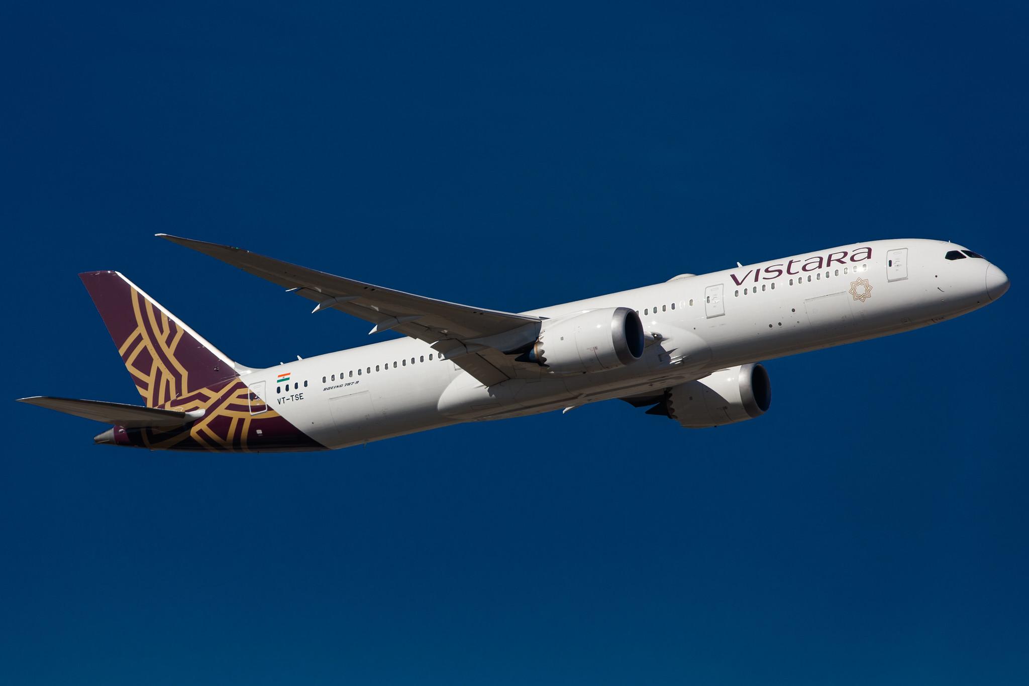 Frankfurt Airport: Vistara (UK / VTI) |  Boeing 787-9 Dreamliner B789 | VT-TSE | MSN 66527