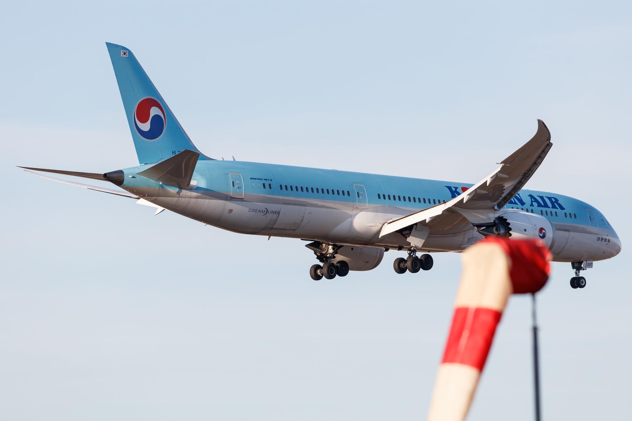 Frankfurt Airport: Korean Air (KE / KAL) |  Boeing 787-9 Dreamliner B789 | HL7207 | MSN 34816