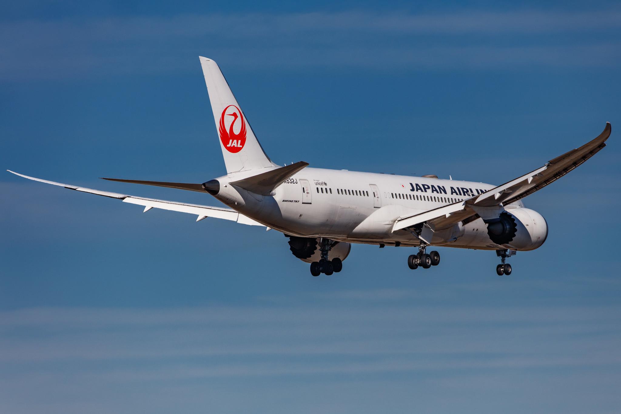 Frankfurt Airport: Japan Airlines (JL / JAL) |  Boeing 787-8 Dreamliner B788 | JA832J | MSN 34844