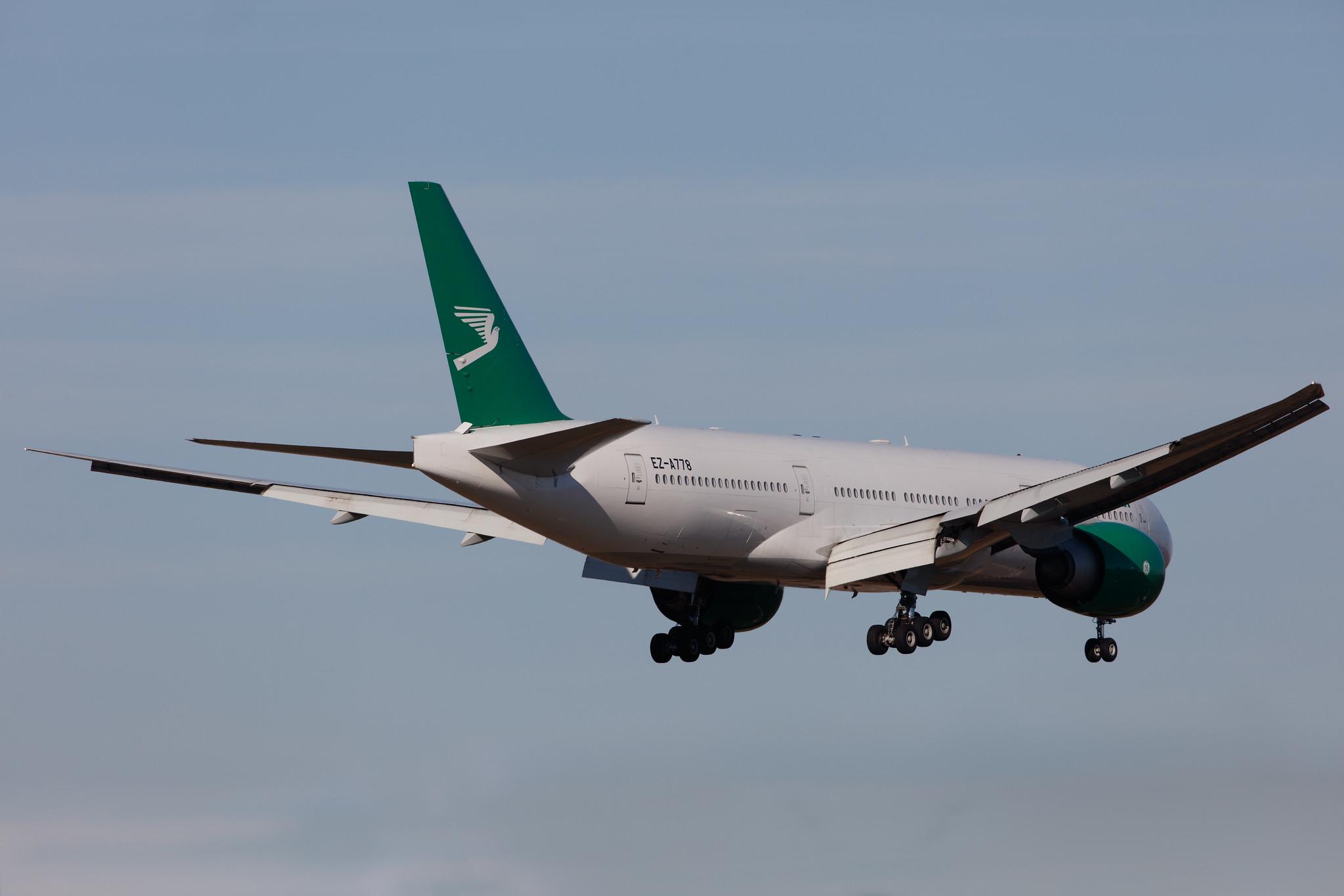 Frankfurt Airport: Turkmenistan Airlines (T5 / TUA) |  Boeing 777-22K(LR) B77L | EZ-A778 | MSN 42296