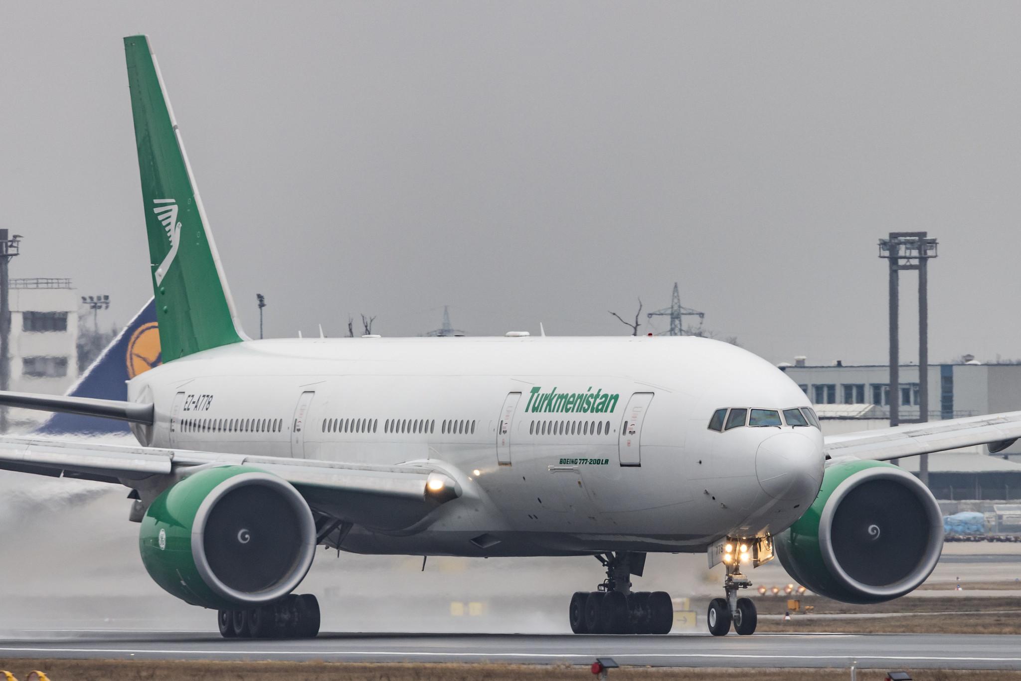 Frankfurt Airport: Turkmenistan Airlines (T5 / TUA) |  Boeing 777-22K(LR) B77L | EZ-A778 | MSN 42296