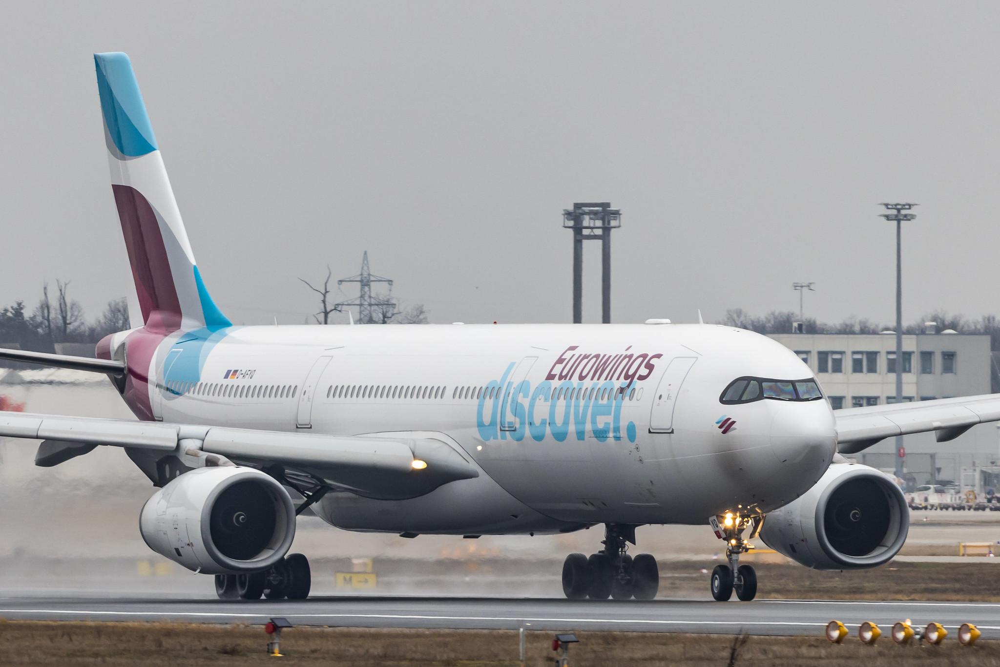 Frankfurt Airport: Eurowings Discover (4Y / OCN) |  Airbus A330-343 A333 | D-AFYQ | MSN 1193