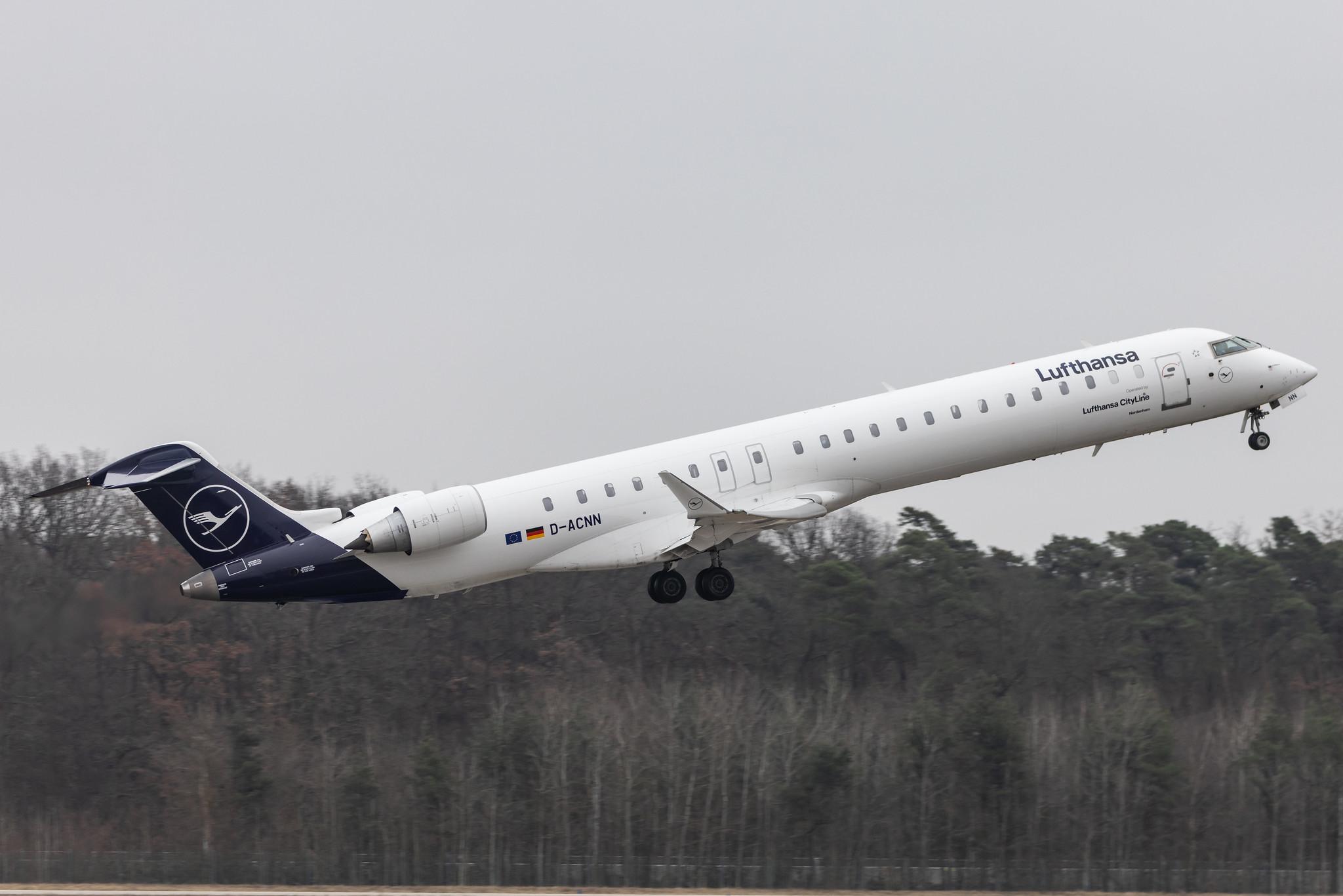 Frankfurt Airport: Lufthansa (LH / DLH) | Operator: Lufthansa CityLine |  Mitsubishi CRJ-900LR CRJ9 | D-ACNN | MSN 15254