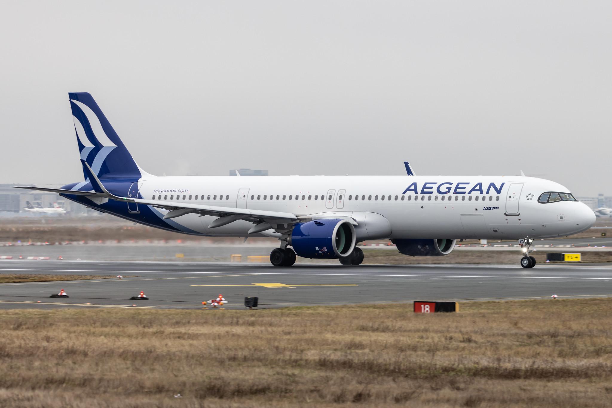 Frankfurt Airport: Aegean Airlines (A3 / AEE) |  Airbus A321-271NX A21N | SX-NAD | MSN 10305