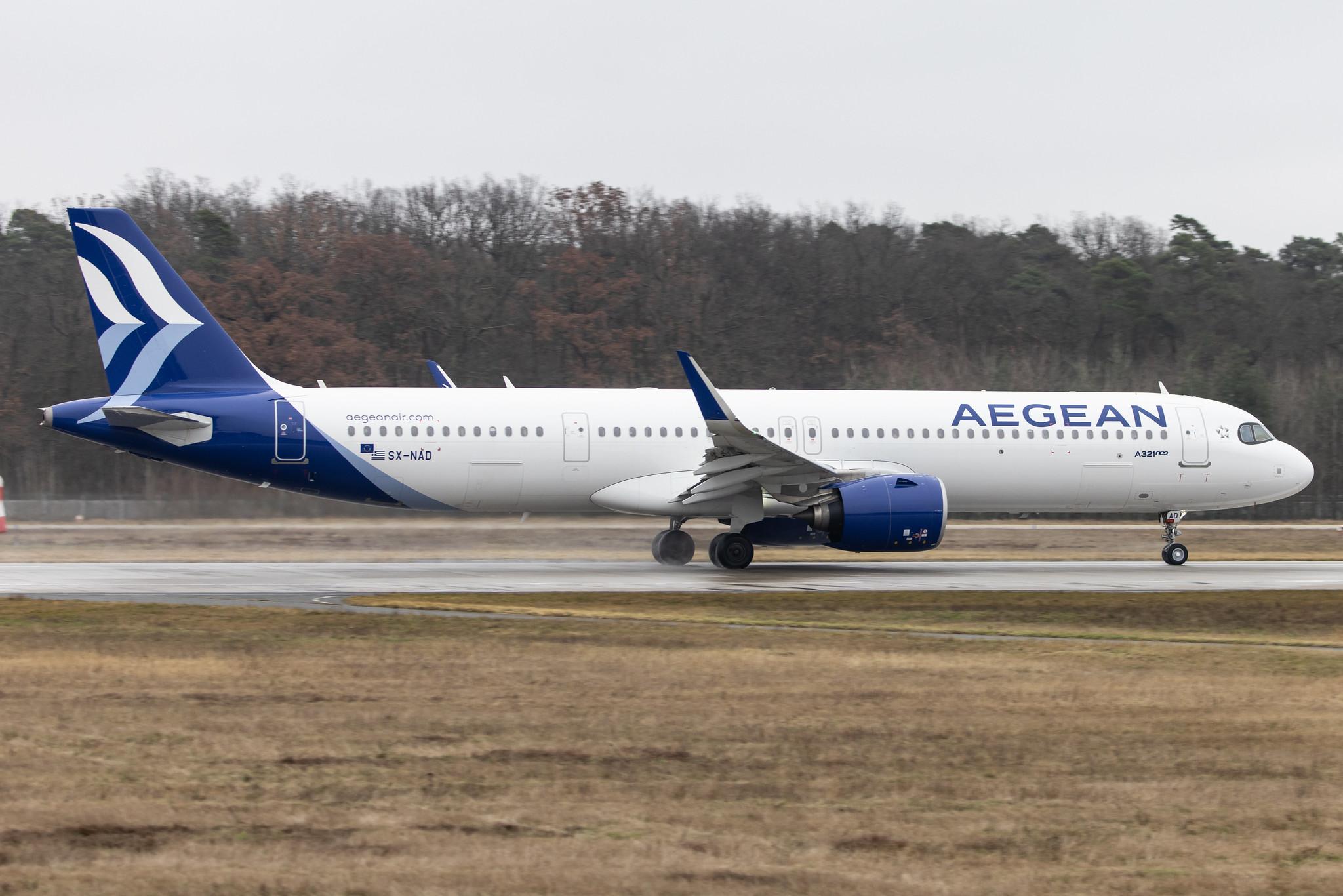 Frankfurt Airport: Aegean Airlines (A3 / AEE) |  Airbus A321-271NX A21N | SX-NAD | MSN 10305