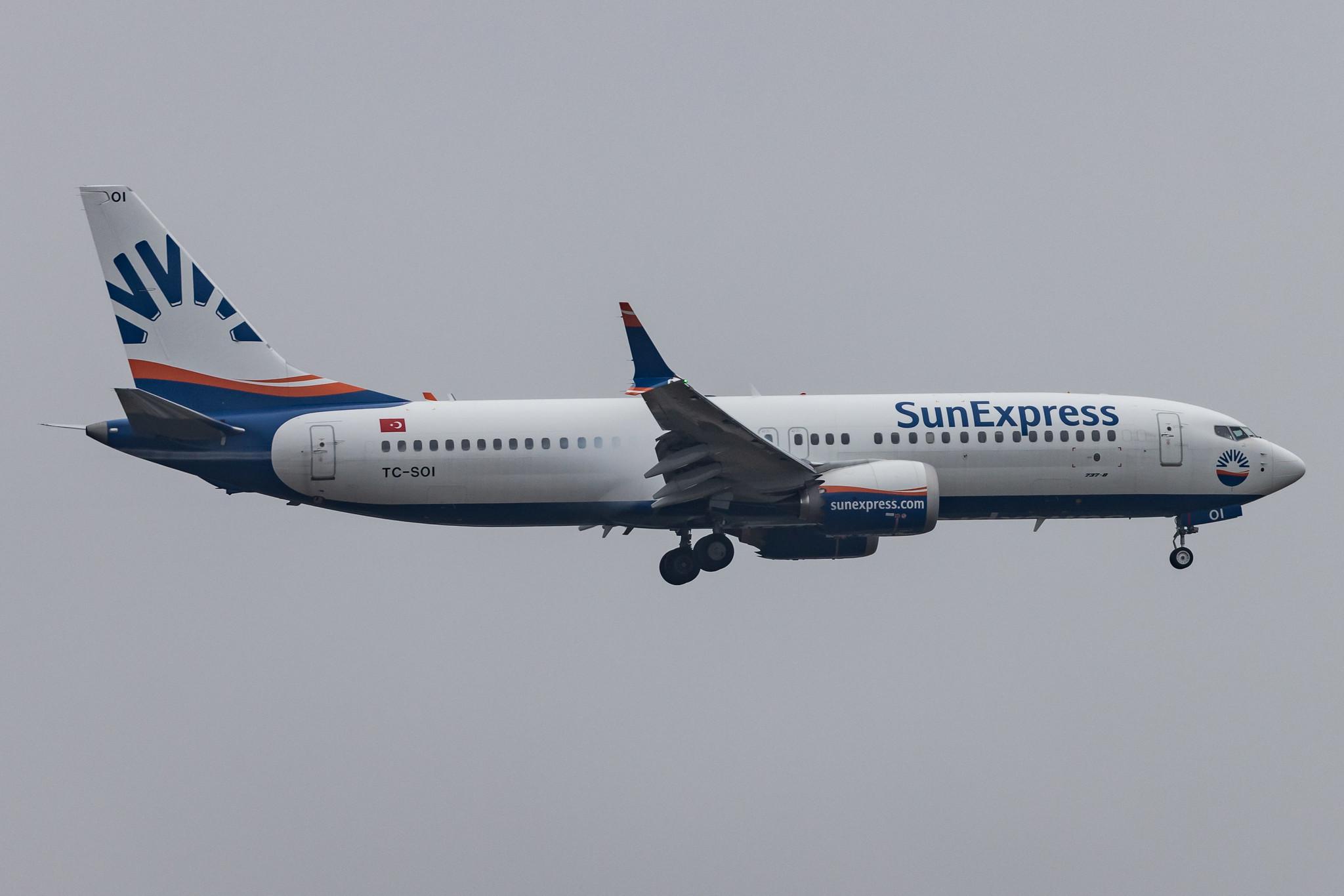 Frankfurt Airport: SunExpress (XQ / SXS) |  Boeing 737 MAX 8 B38M | TC-SOI | MSN 61200