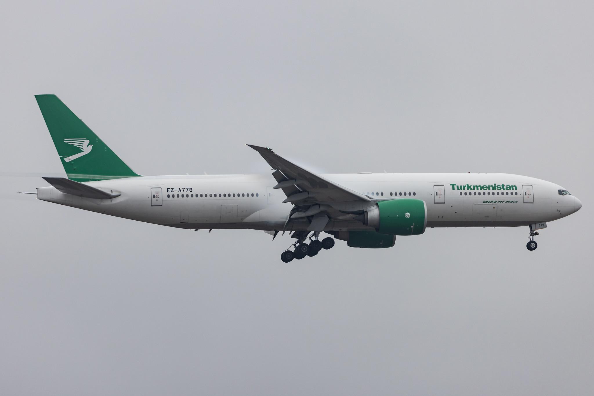 Frankfurt Airport: Turkmenistan Airlines (T5 / TUA) |  Boeing 777-22K(LR) B77L | EZ-A778 | MSN 42296