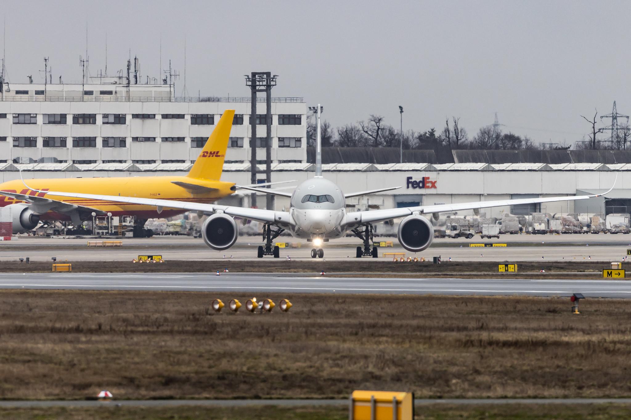 Frankfurt Airport: Qatar Airways (QR / QTR) |  Airbus A350-941 A359 | A7-AMK | MSN 249