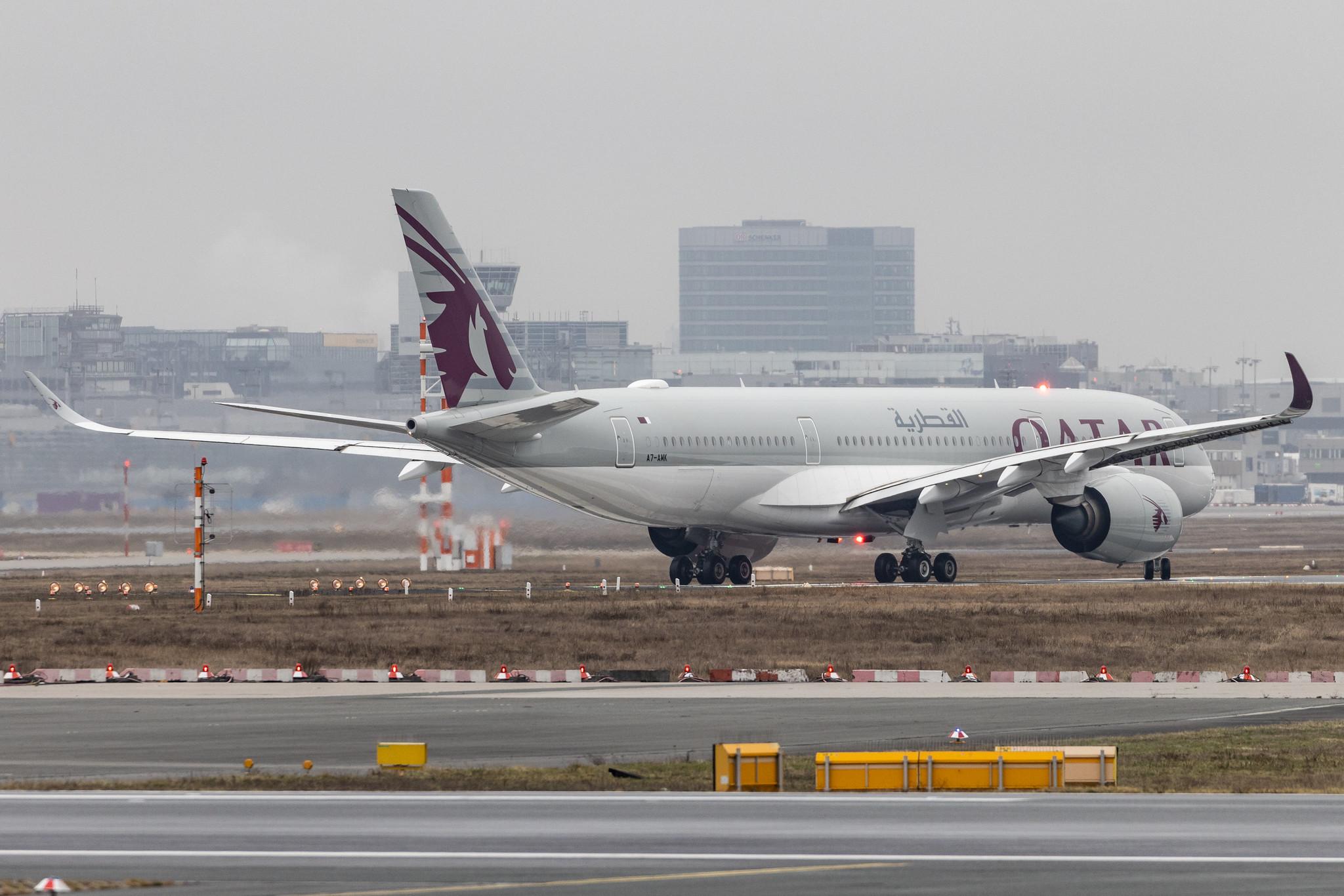 Frankfurt Airport: Qatar Airways (QR / QTR) |  Airbus A350-941 A359 | A7-AMK | MSN 249