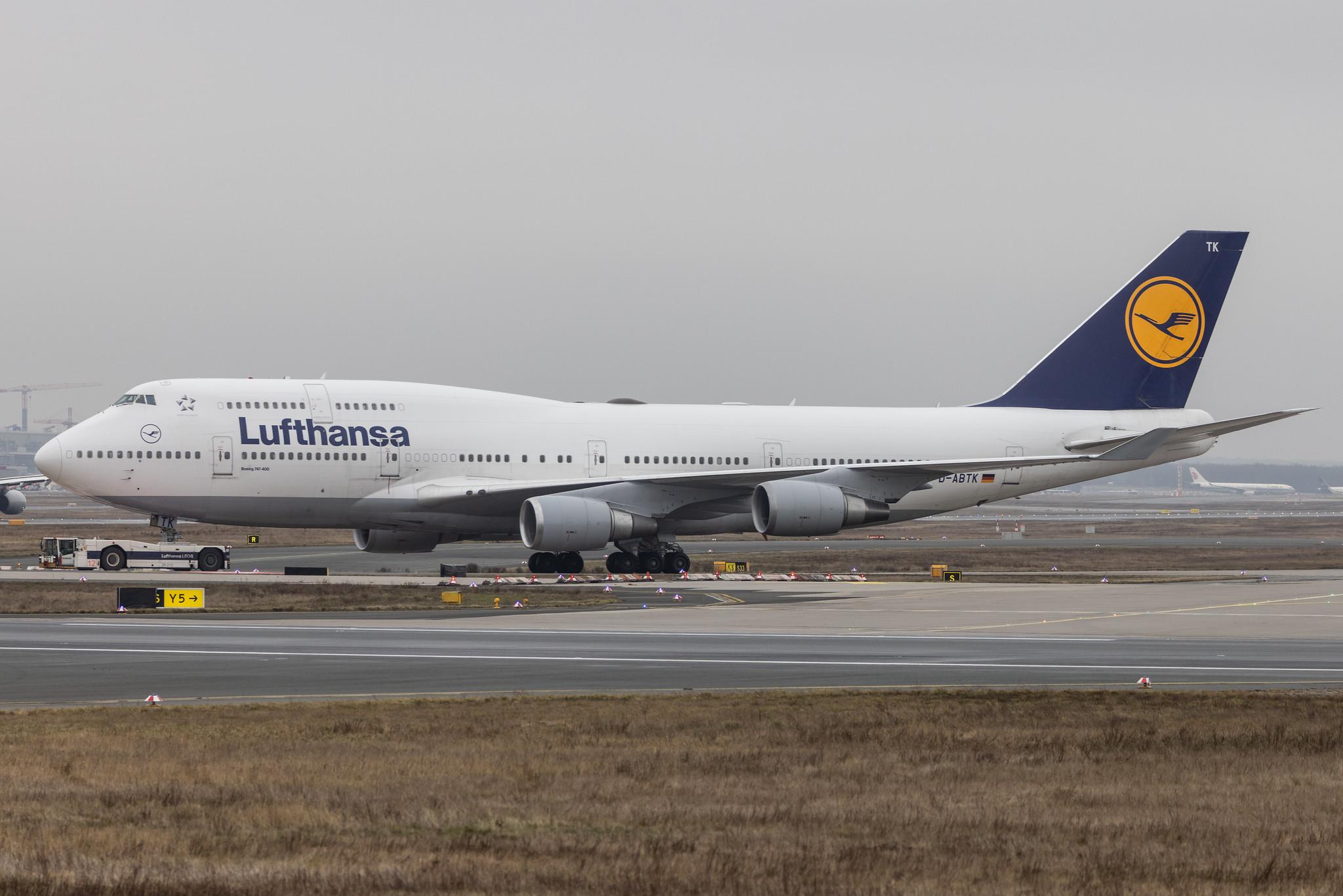 Frankfurt Airport: Lufthansa (LH / DLH) |  Boeing 747-430 B744 | D-ABTK | MSN 29871