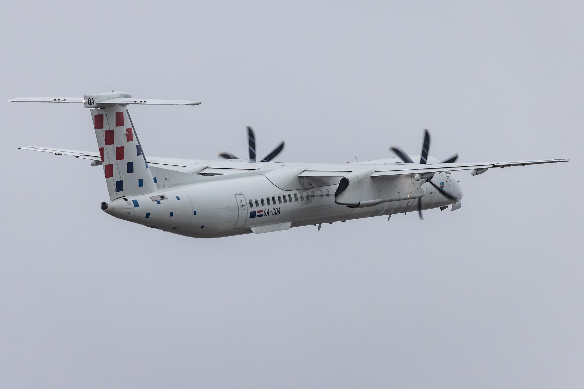 Frankfurt Airport: Croatia Airlines (OU / CTN) |  De Havilland Canada Dash 8-400 DH8D | 9A-CQA | MSN 4205