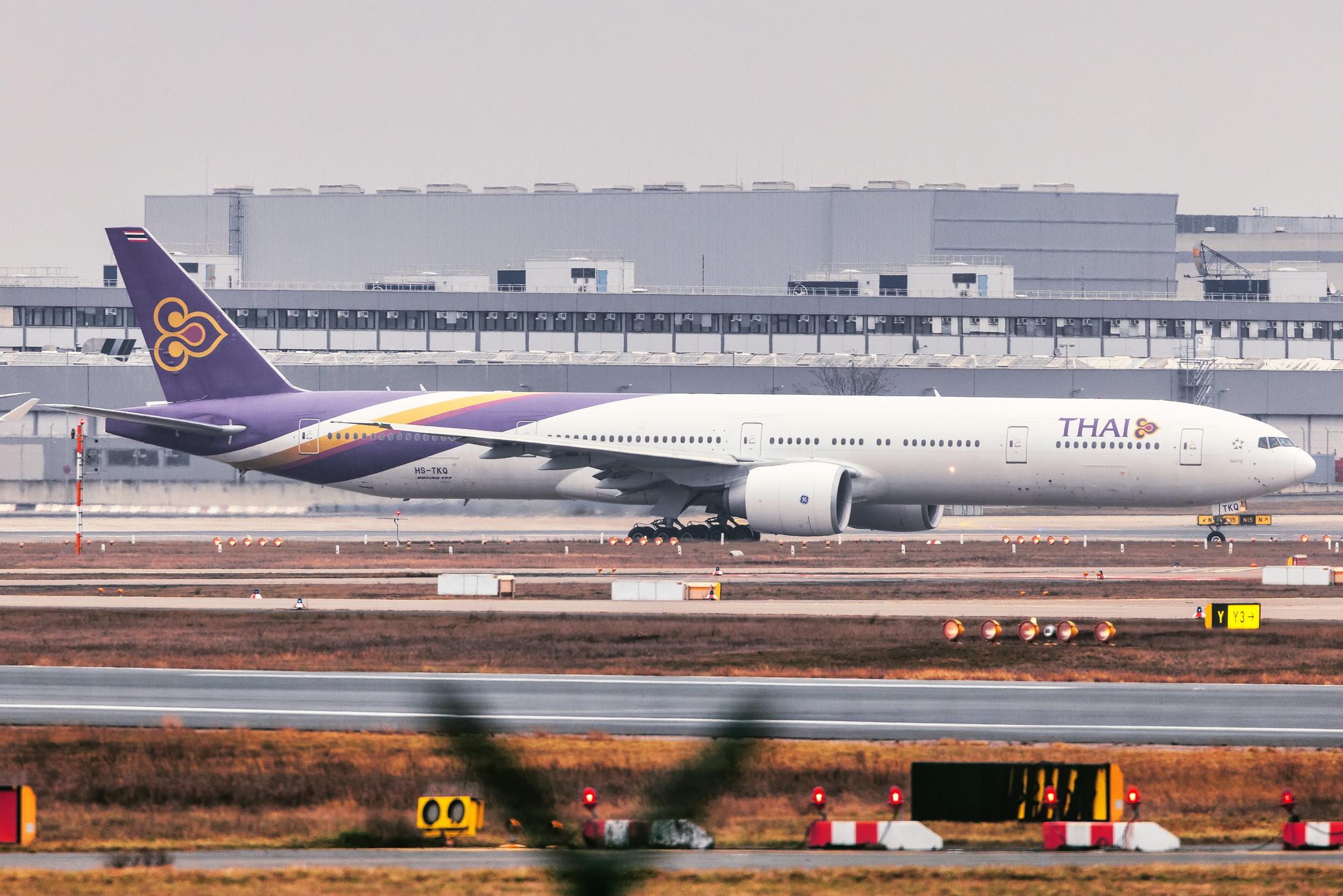 Frankfurt Airport: Thai Airways (TG / THA) |  Boeing 777-3AL(ER) B77W | HS-TKQ | MSN 41526