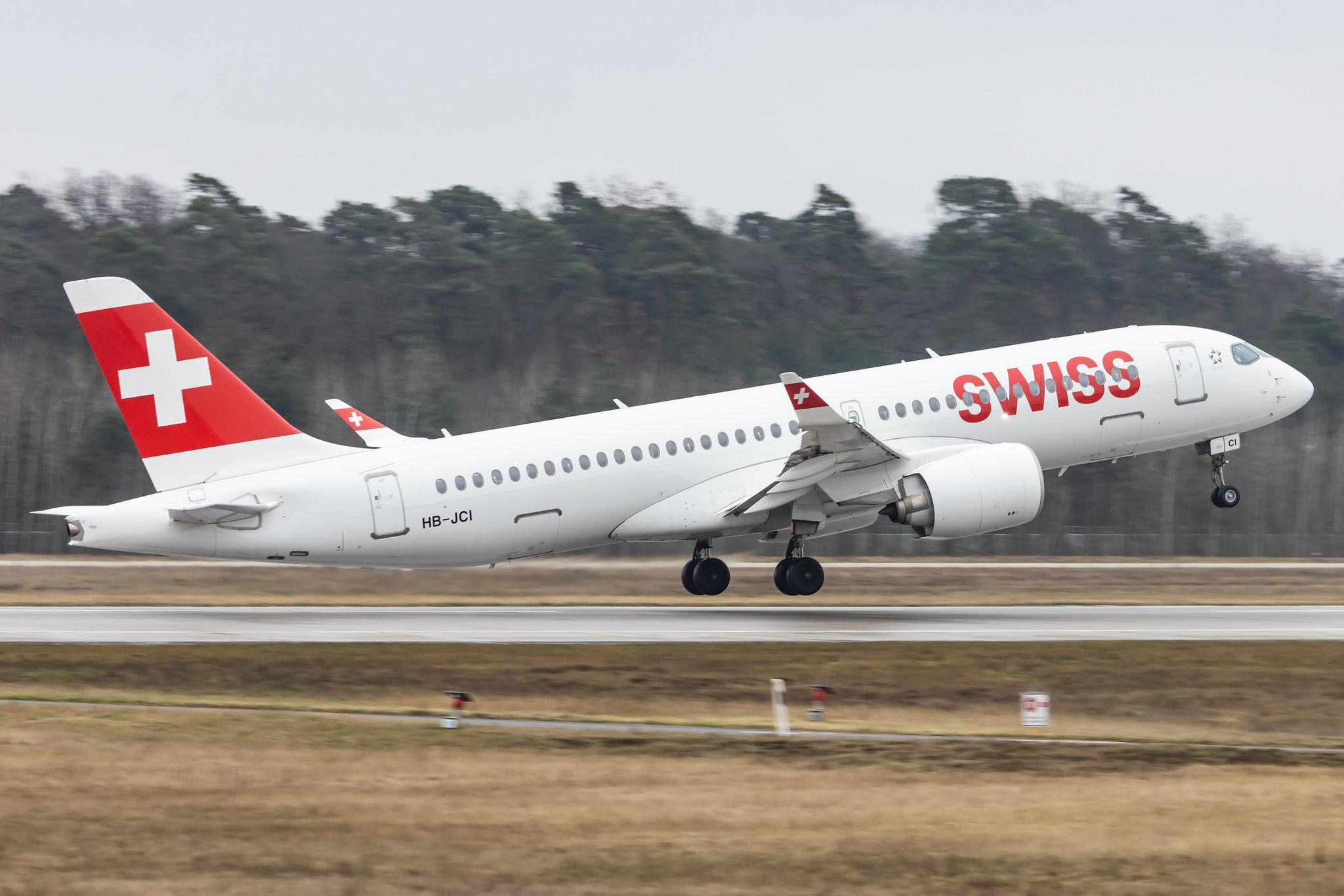 Frankfurt Airport: Swiss (LX / SWR) |  Airbus A220-300 BCS3 | HB-JCI | MSN 55023