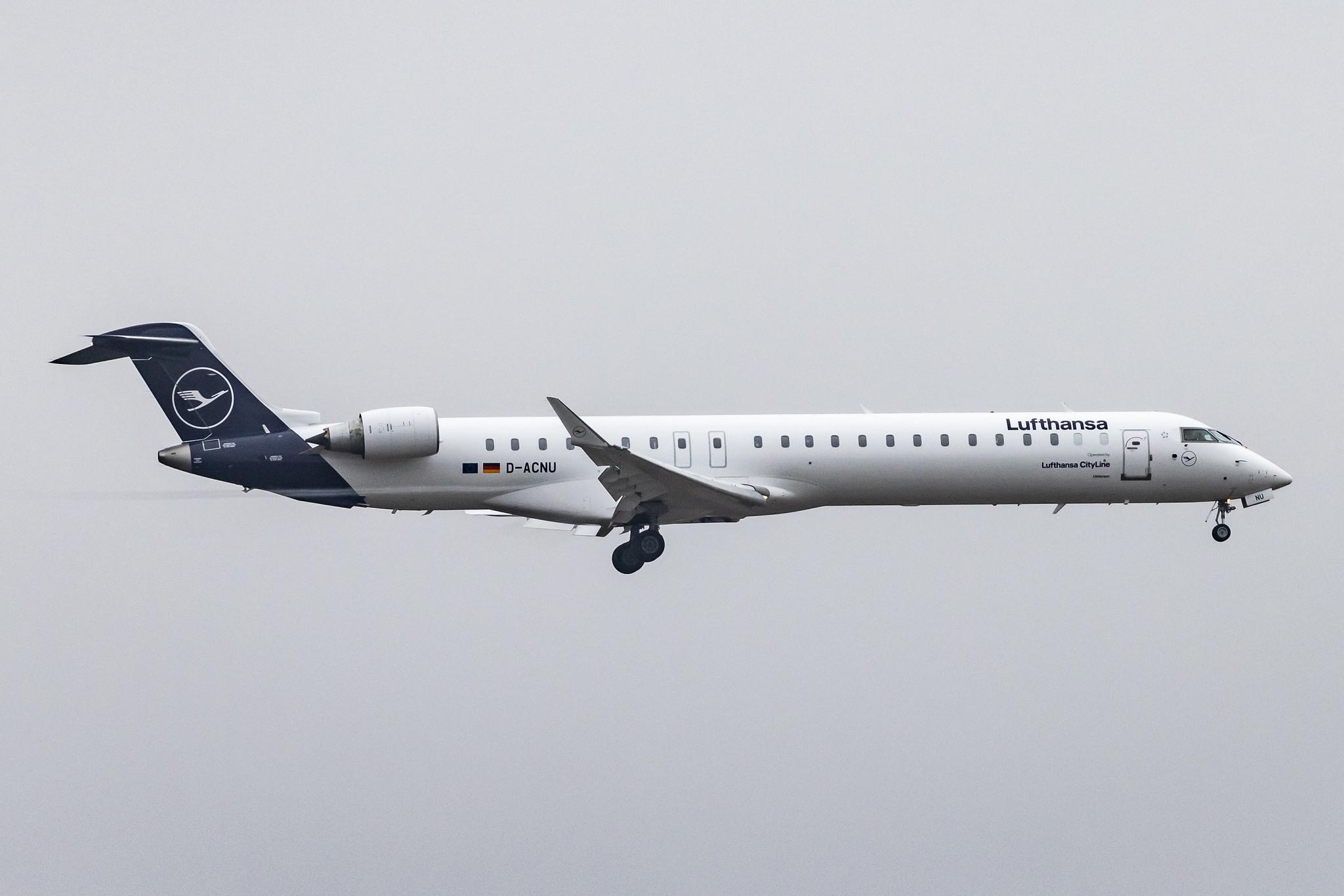 Frankfurt Airport: Lufthansa (LH / DLH) | Operator: Lufthansa CityLine |  Mitsubishi CRJ-900LR CRJ9 | D-ACNU | MSN 15267