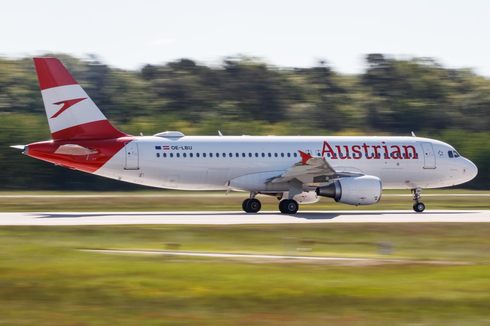 Frankfurt Airport: Austrian Airlines (OS / AUA) |  Airbus A320-214 A320 | OE-LBU | MSN 1478