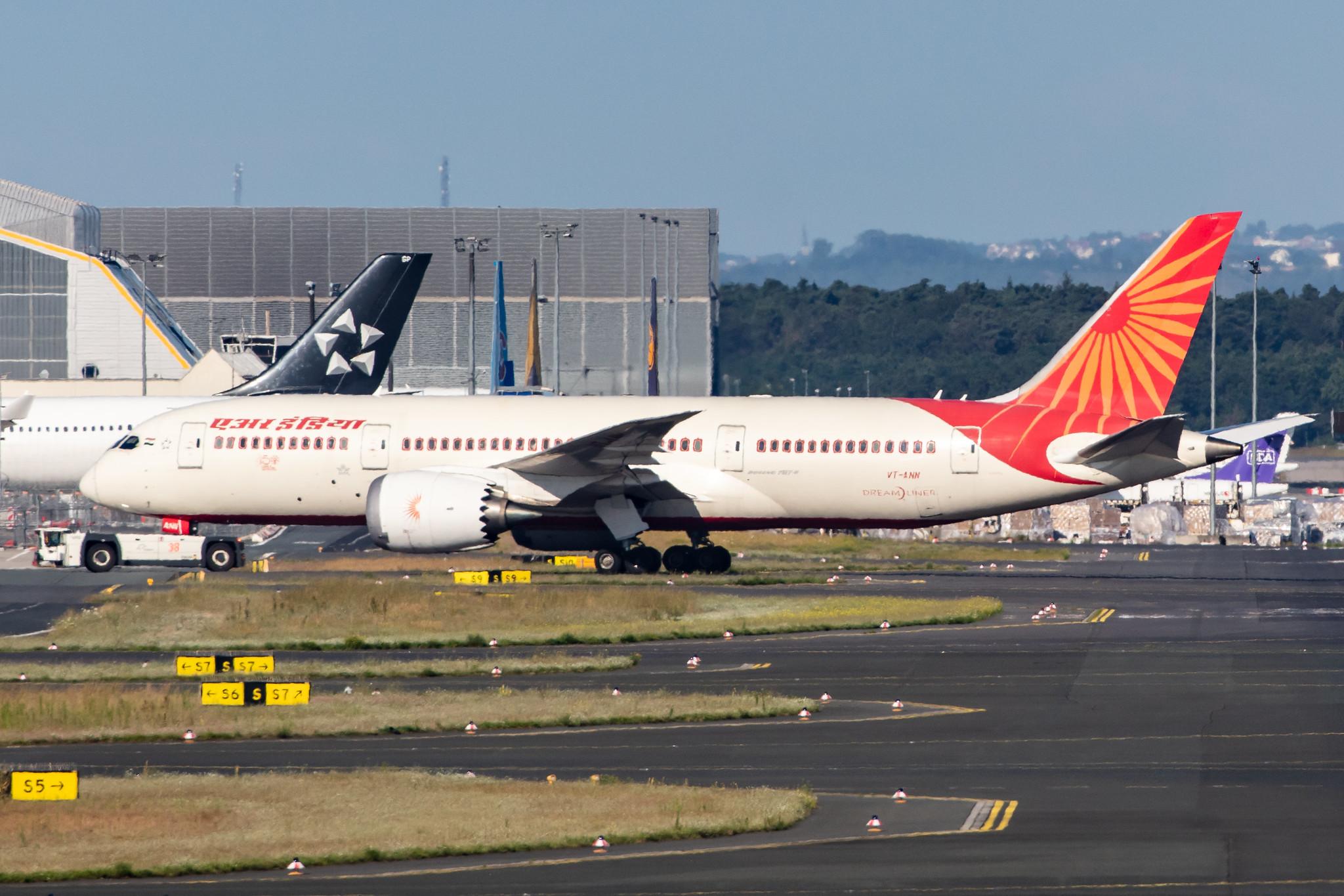 Frankfurt Airport: Air India (AI / AIC) |  Boeing 787-8 Dreamliner B788 | VT-ANN | MSN 36285