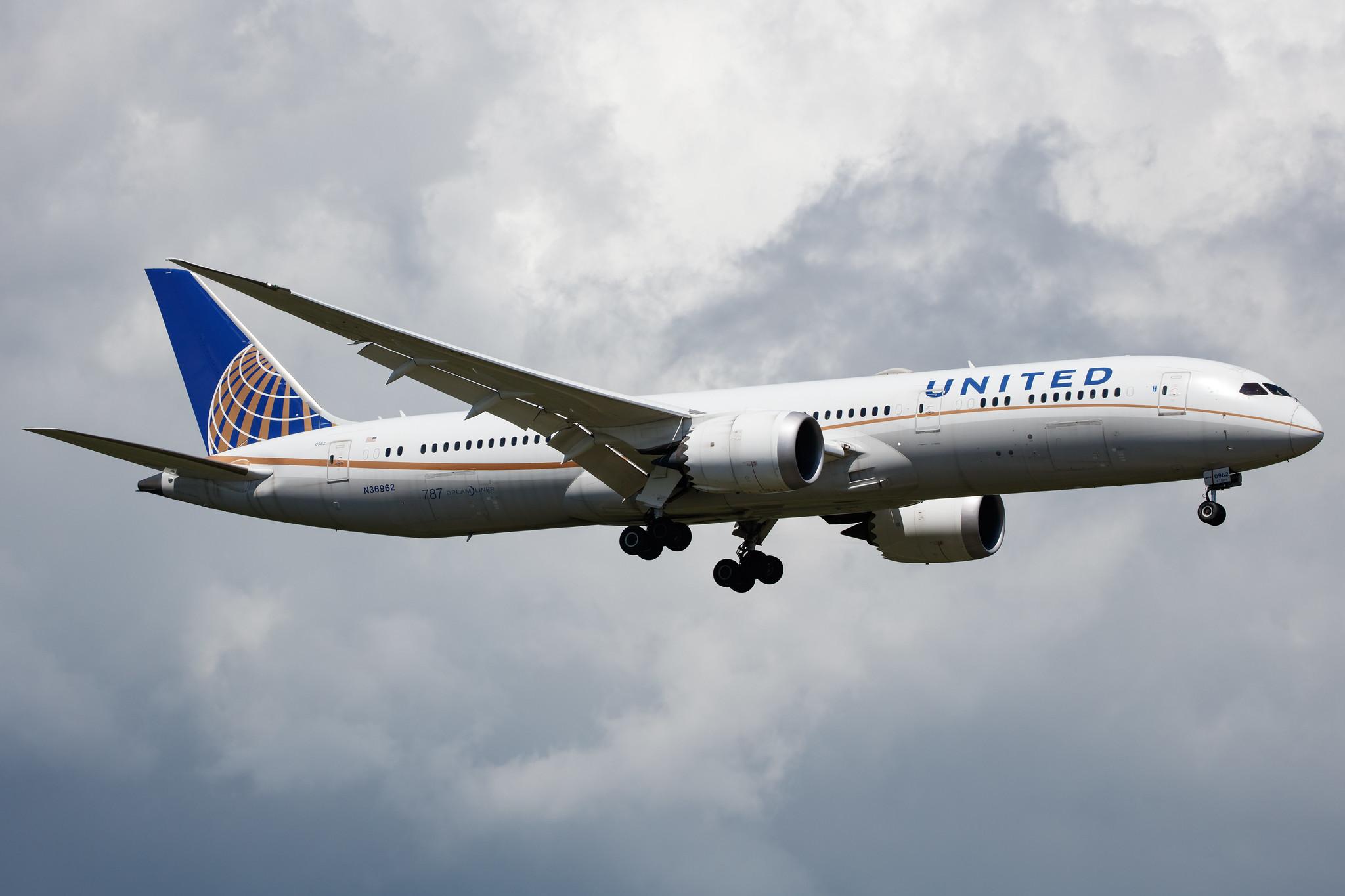 Frankfurt Airport: United Airlines (UA / UAL) |  Boeing 787-9 Dreamliner B789 | N36962 | MSN 35880