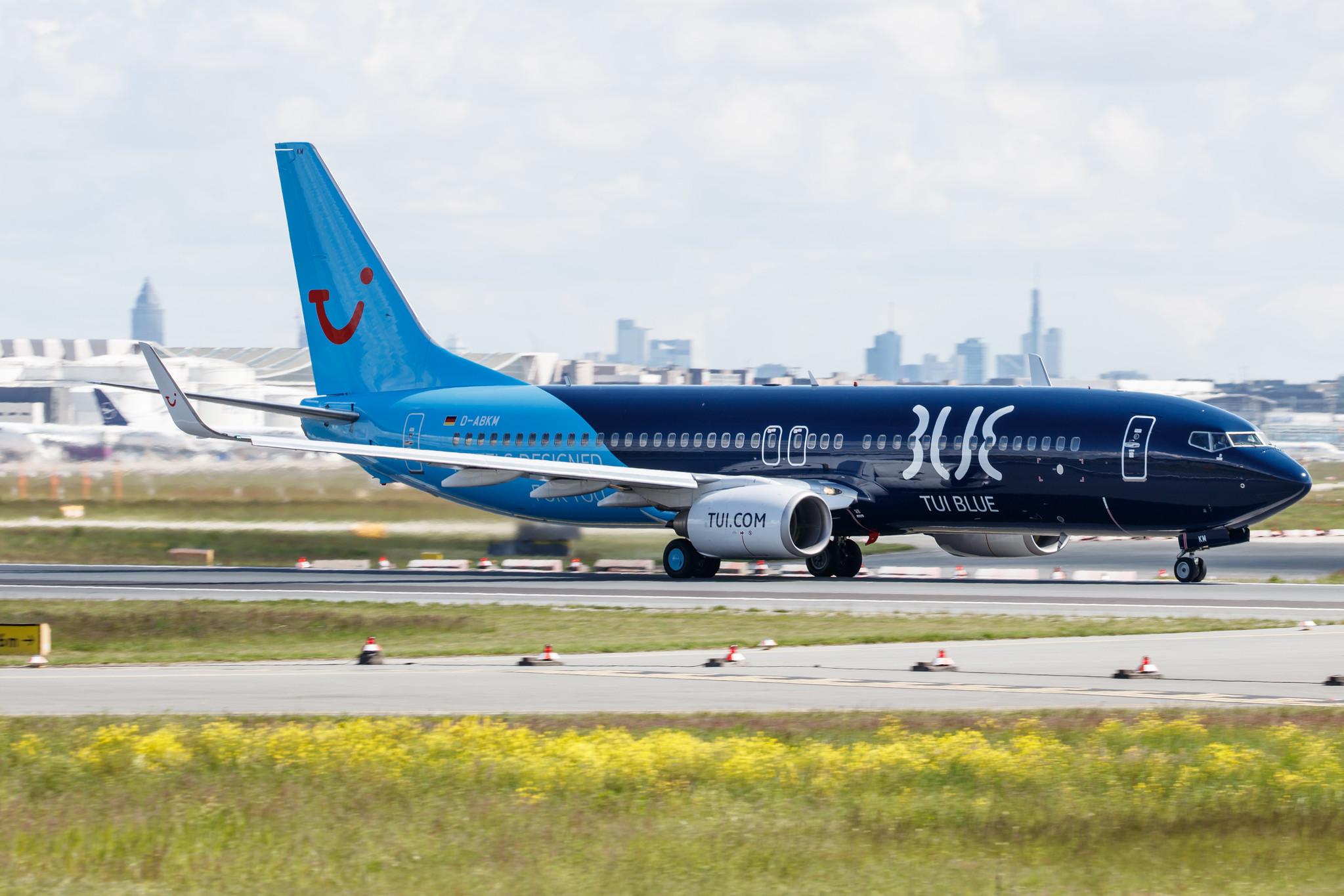 Frankfurt Airport: TUI (X3 / TUI) |  Livery: TUI Blue Livery | Operator: TUI fly |  Boeing 737-86J B738 | D-ABKM | MSN 37755