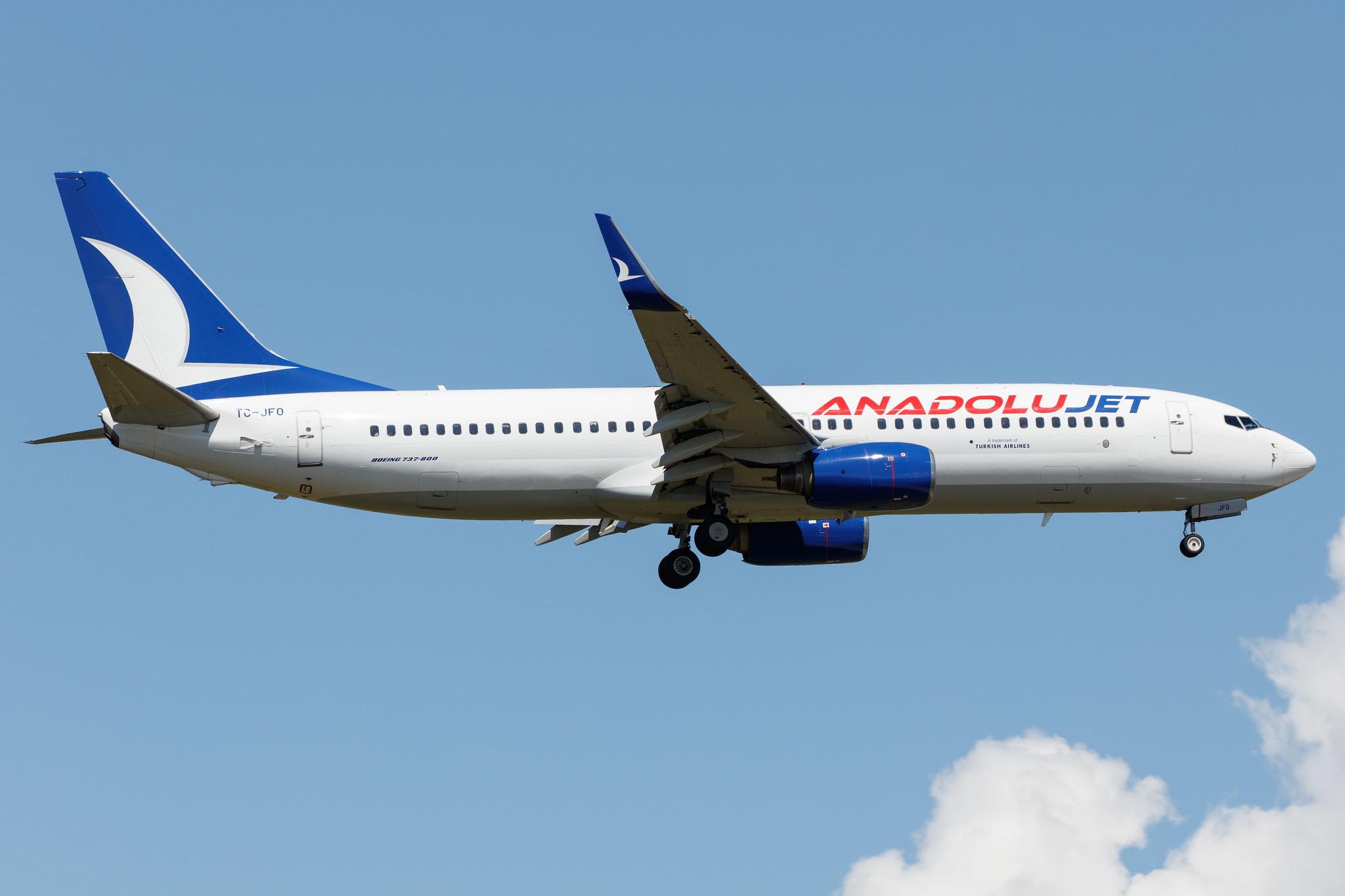 Frankfurt Airport: AnadoluJet (TK / THY) | Operator: Turkish Airlines | Boeing 737-8F2 B738 | TC-JFO | MSN 29777