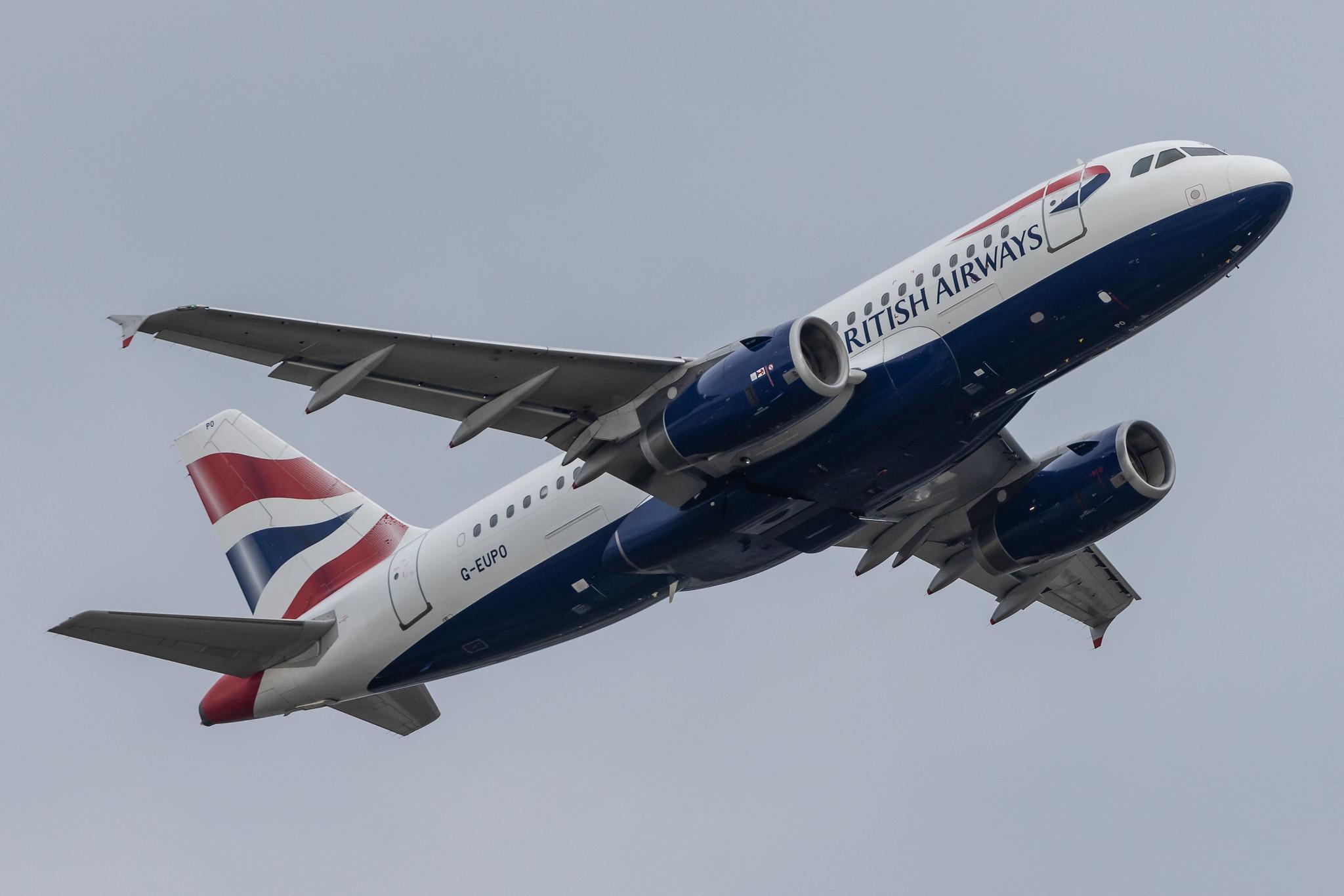 London Heathrow: British Airways (BA / BAW) |  Airbus A319-131 A319 | G-EUPO | MSN 1279