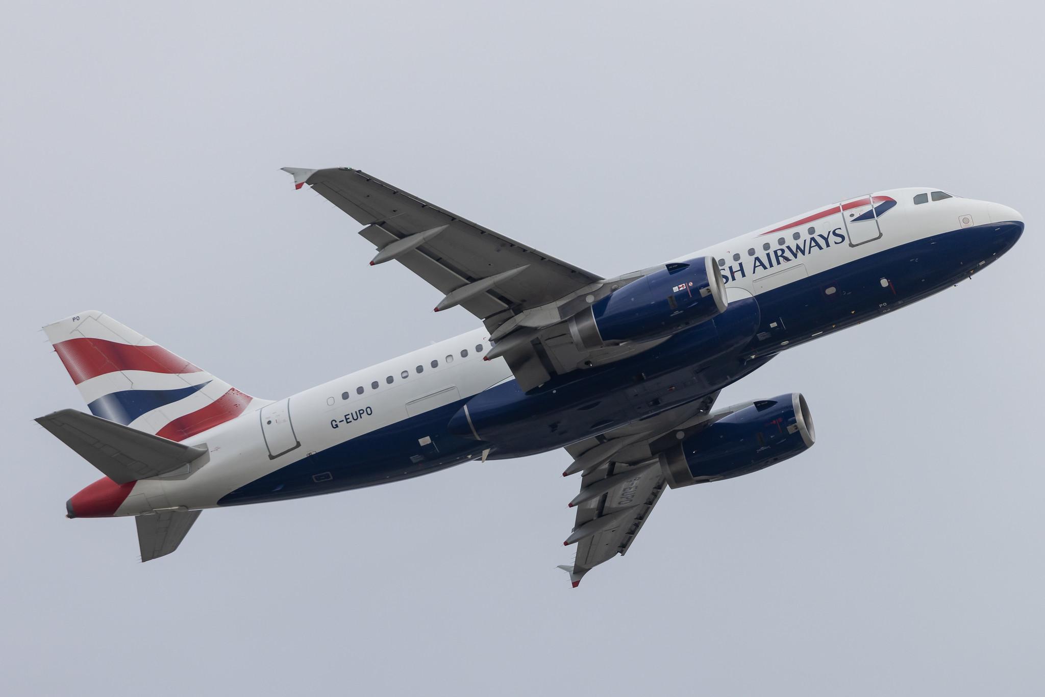 London Heathrow: British Airways (BA / BAW) |  Airbus A319-131 A319 | G-EUPO | MSN 1279