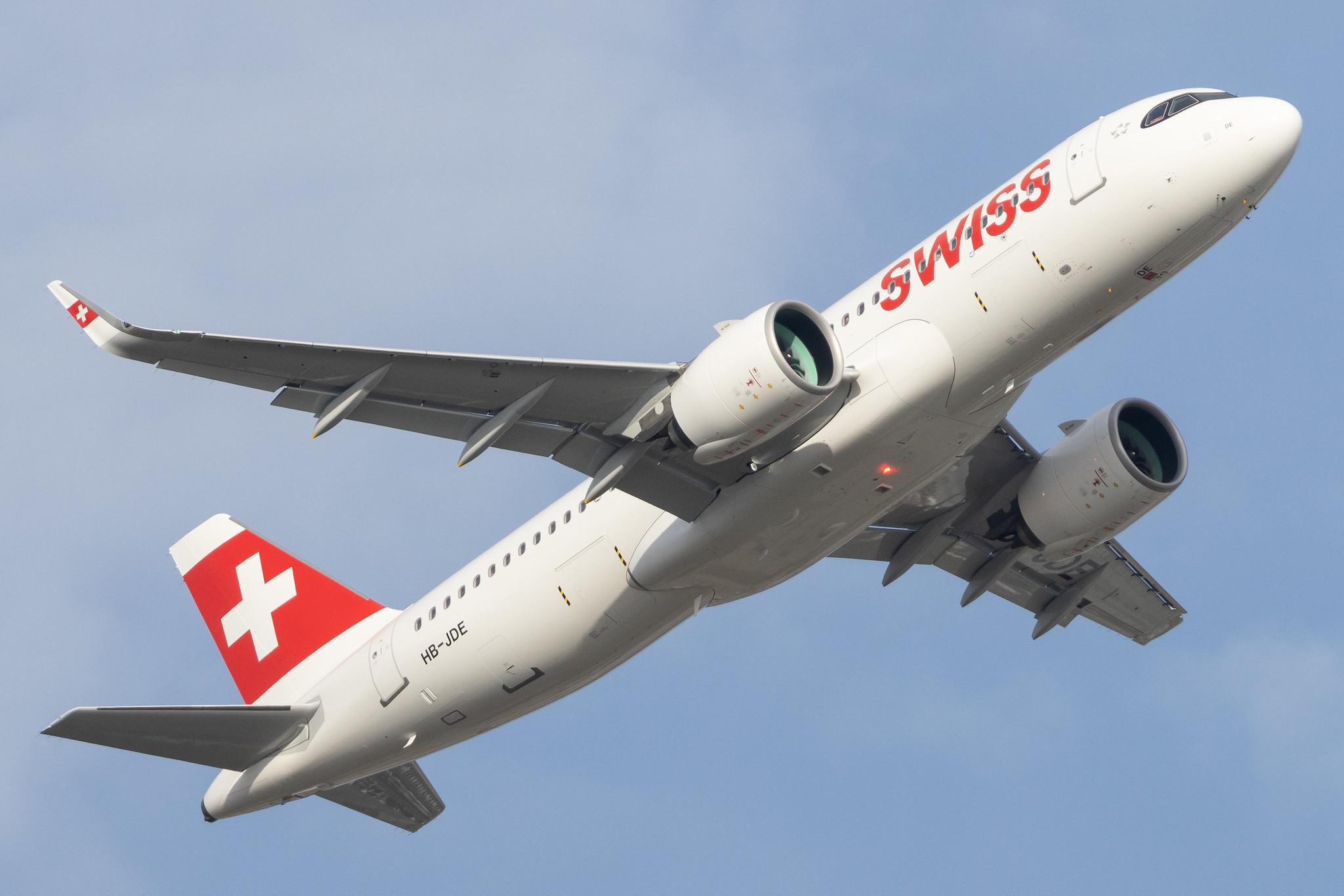 London Heathrow: Swiss (LX / SWR) |  Airbus A320-271N A20N | HB-JDE | MSN 11084