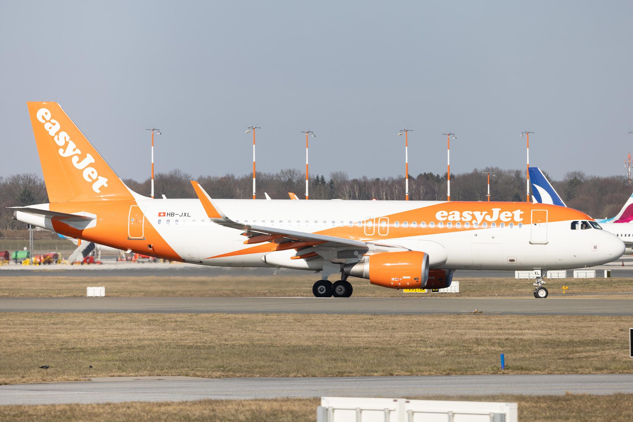 Hamburg Airport: easyJet (U2 / EZY) | Operator: easyJet Switzerland |  Airbus A320-214 A320 | HB-JXL | MSN 8075