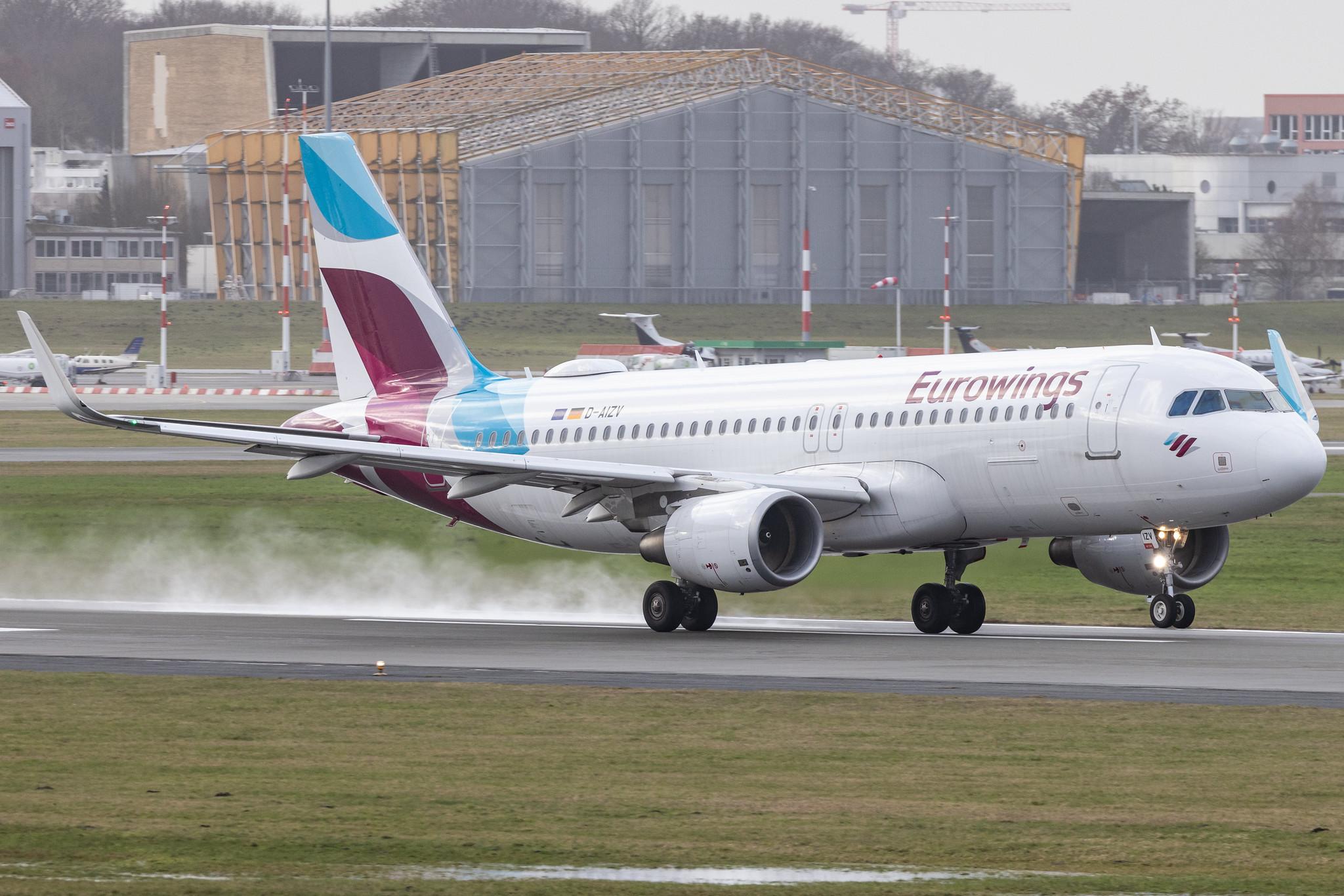 Hamburg Airport: Eurowings (EW / EWG) |  Airbus A320-214 A320 | D-AIZV | MSN 5658