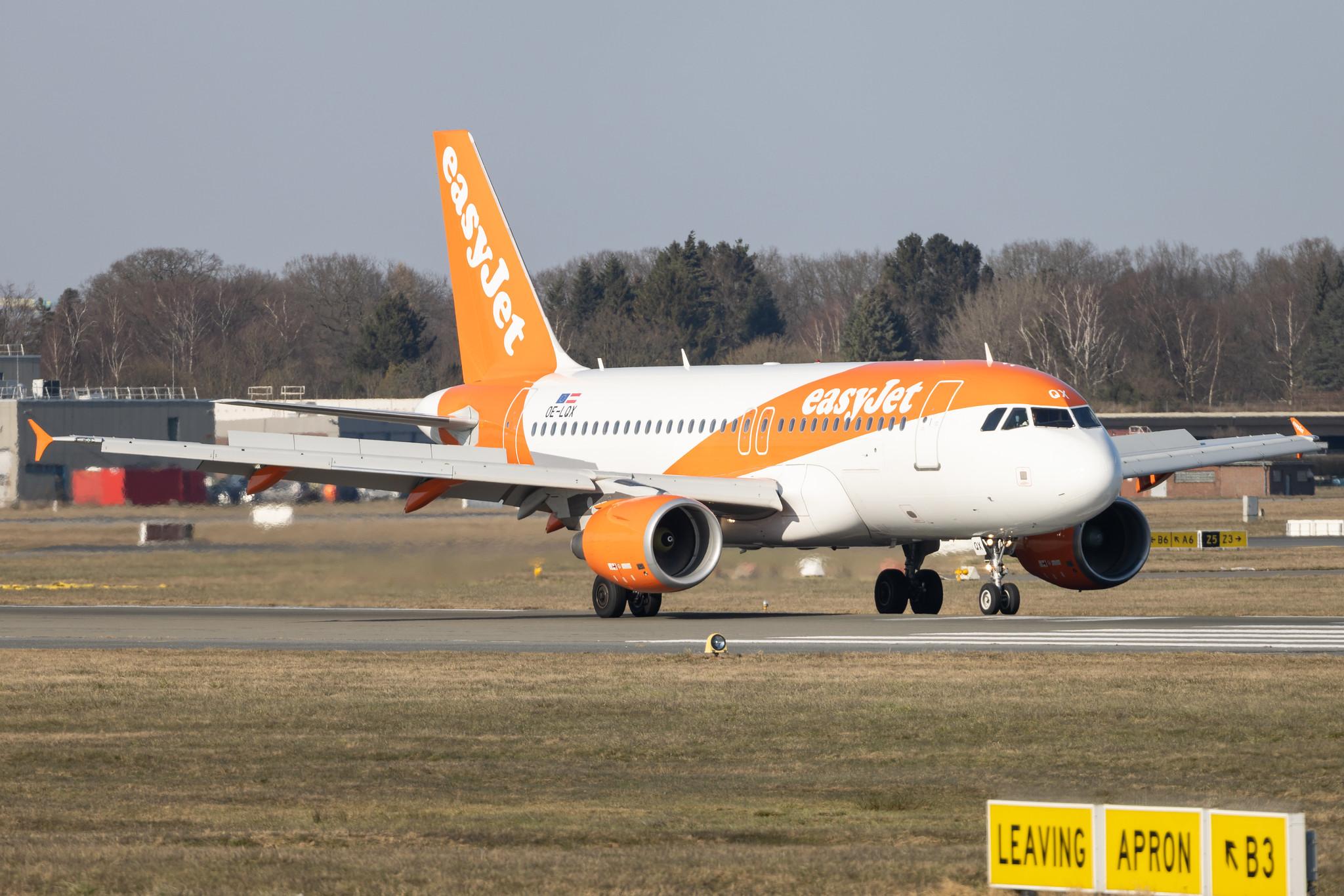 Hamburg Airport: easyJet (U2 / EZY) | Operator: easyJet Europe |  Airbus A319-111 A319 | OE-LQX | MSN 3634