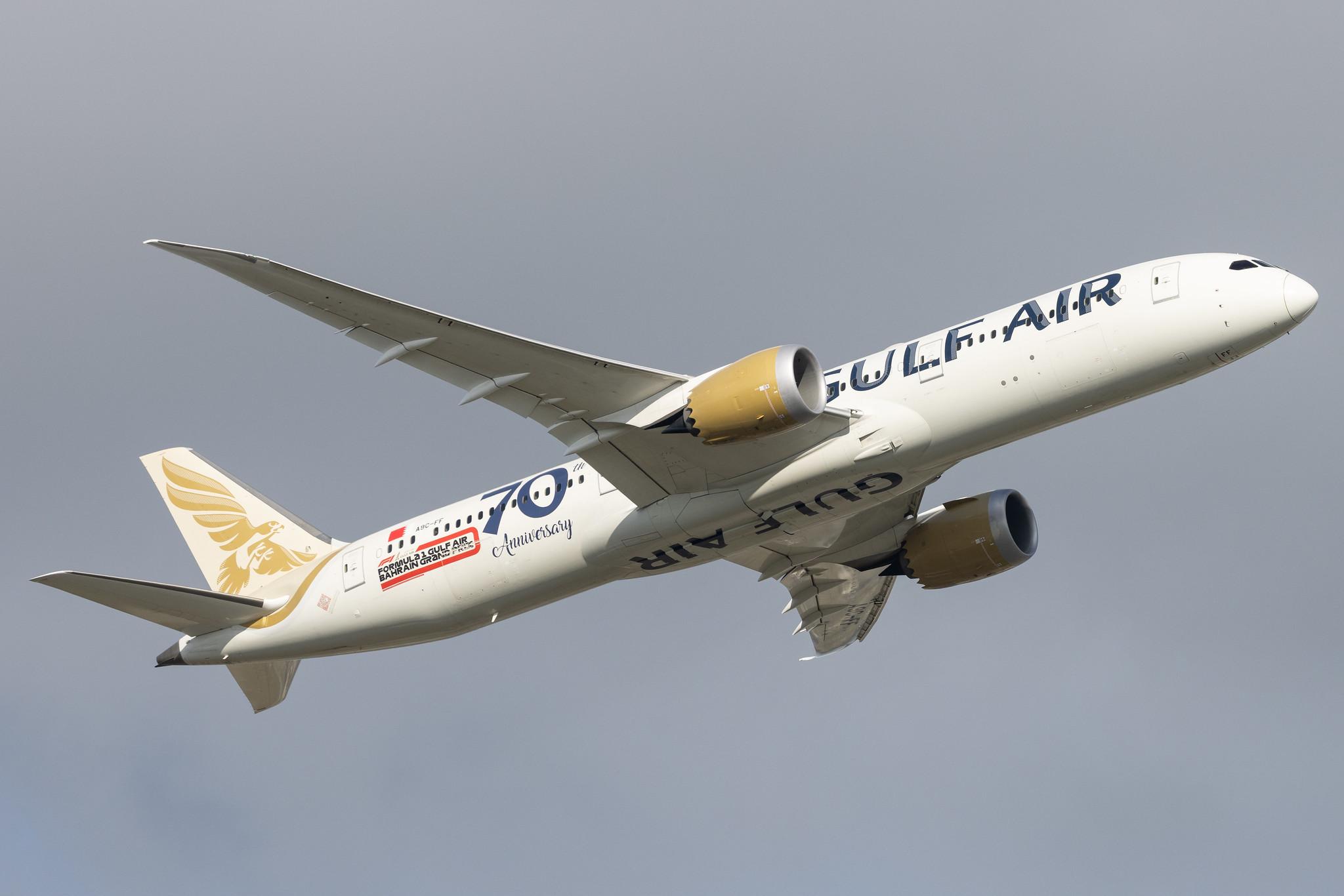 London Heathrow: Gulf Air (GF / GFA) |  Boeing 787-9 Dreamliner B789 | A9C-FF | MSN 39985