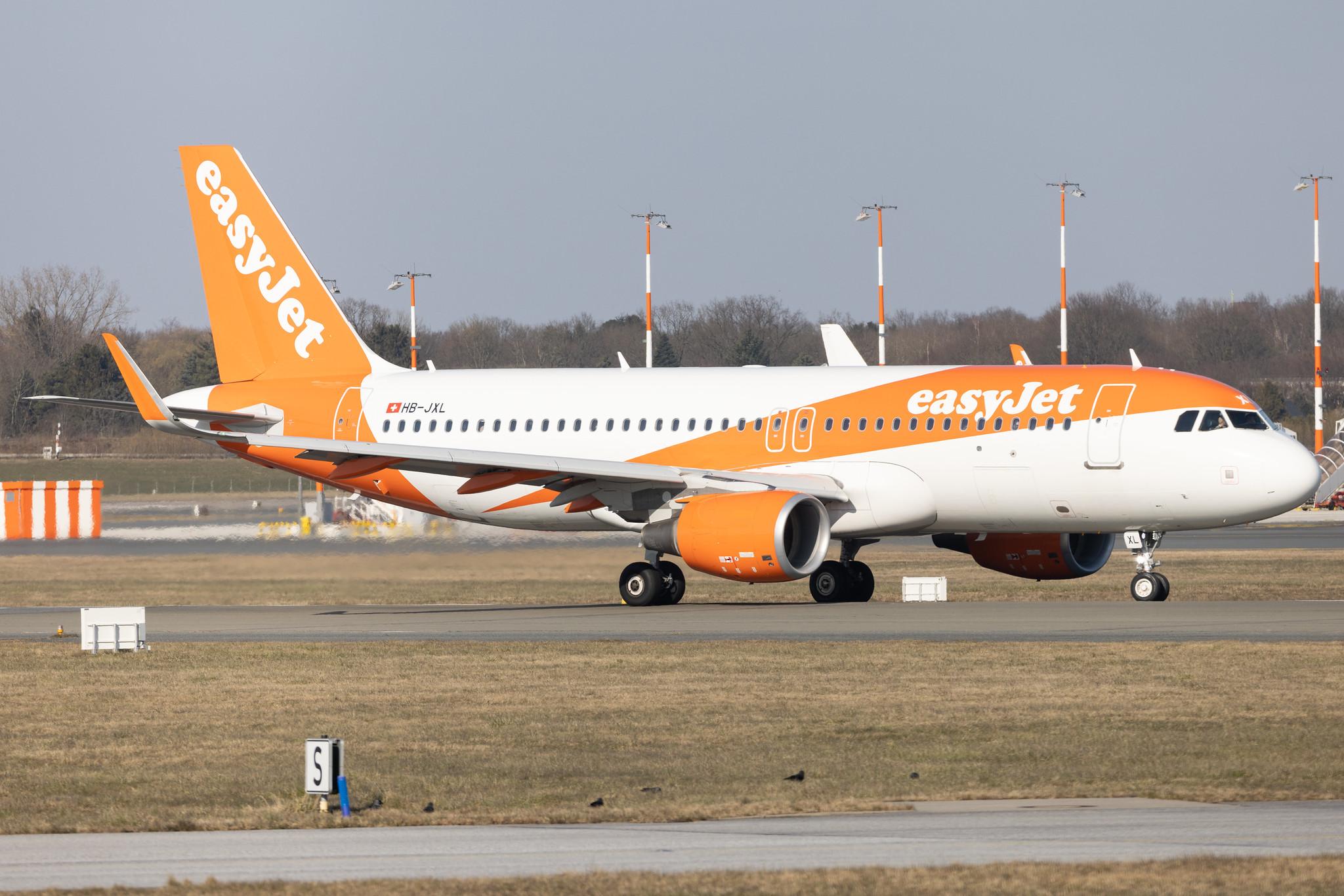 Hamburg Airport: easyJet (U2 / EZY) | Operator: easyJet Switzerland |  Airbus A320-214 A320 | HB-JXL | MSN 8075