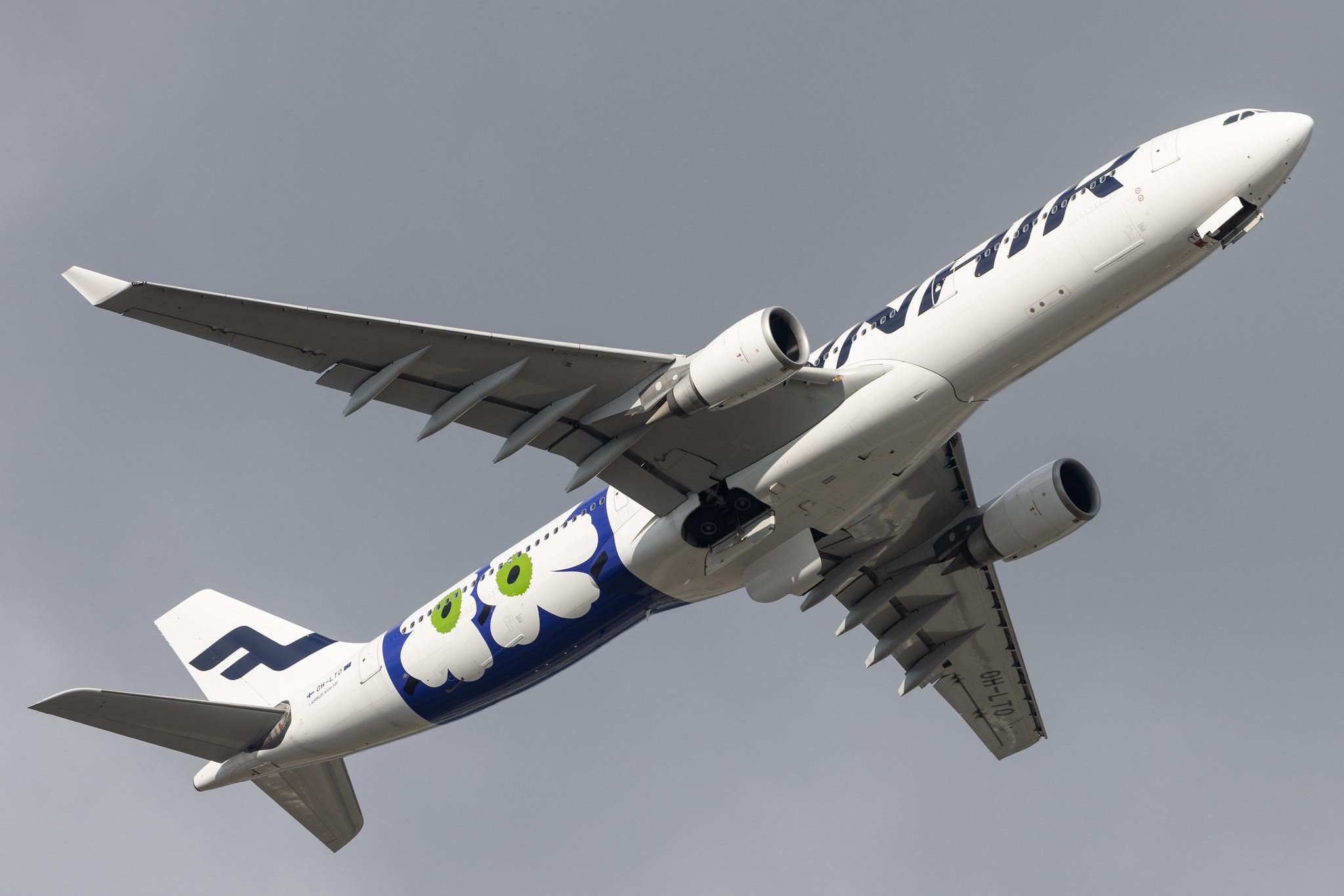 London Heathrow: Finnair (AY / FIN) |  Livery: Marimekko Unikko Livery |  Airbus A330-302 A333 | OH-LTO | MSN 1013