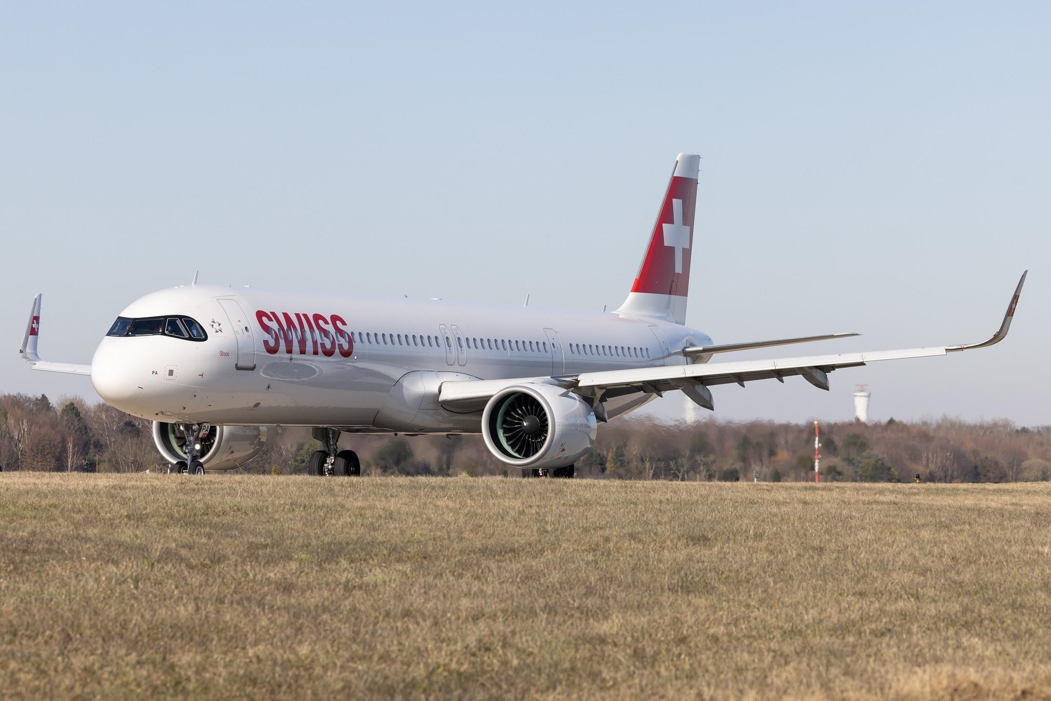 Hamburg Airport: Swiss (LX / SWR) |  Airbus A321-271NX A21N | HB-JPA | MSN 09417