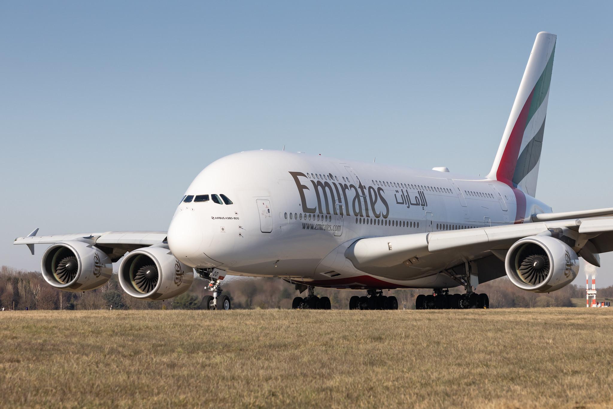 Hamburg Airport: Emirates (EK / UAE) |  Airbus A380-861 A388 | A6-EOD | MSN 168