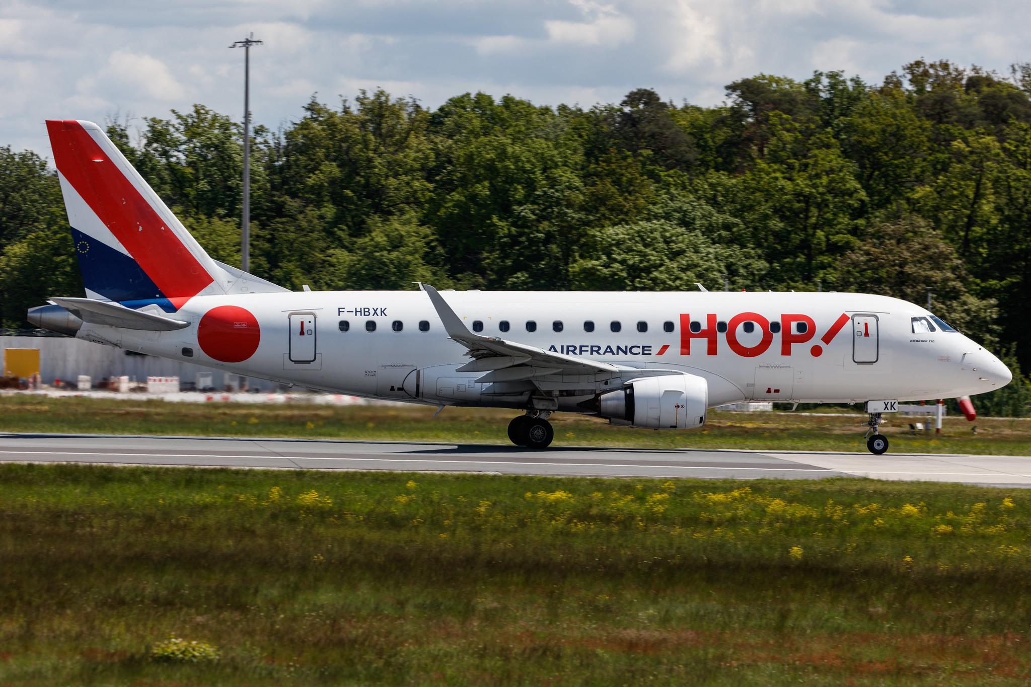 Frankfurt Airport: Air France (AF / AFR) | Operator: Air France Hop |  Embraer E170LR E170 | F-HBXK | MSN 17000008