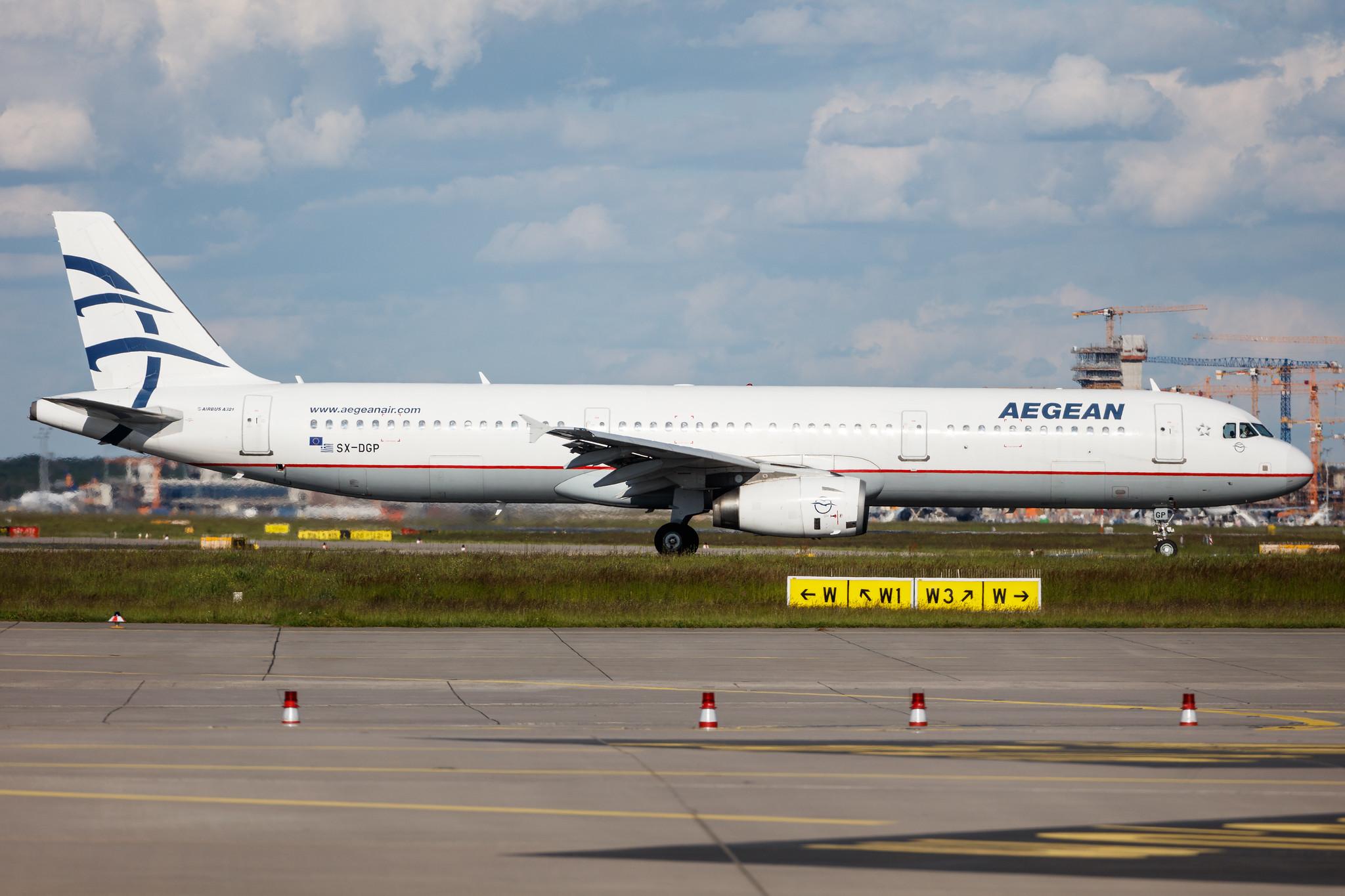 Frankfurt Airport: Aegean Airlines (A3 / AEE) |  Airbus A321-232 A321 | SX-DGP | MSN 3302