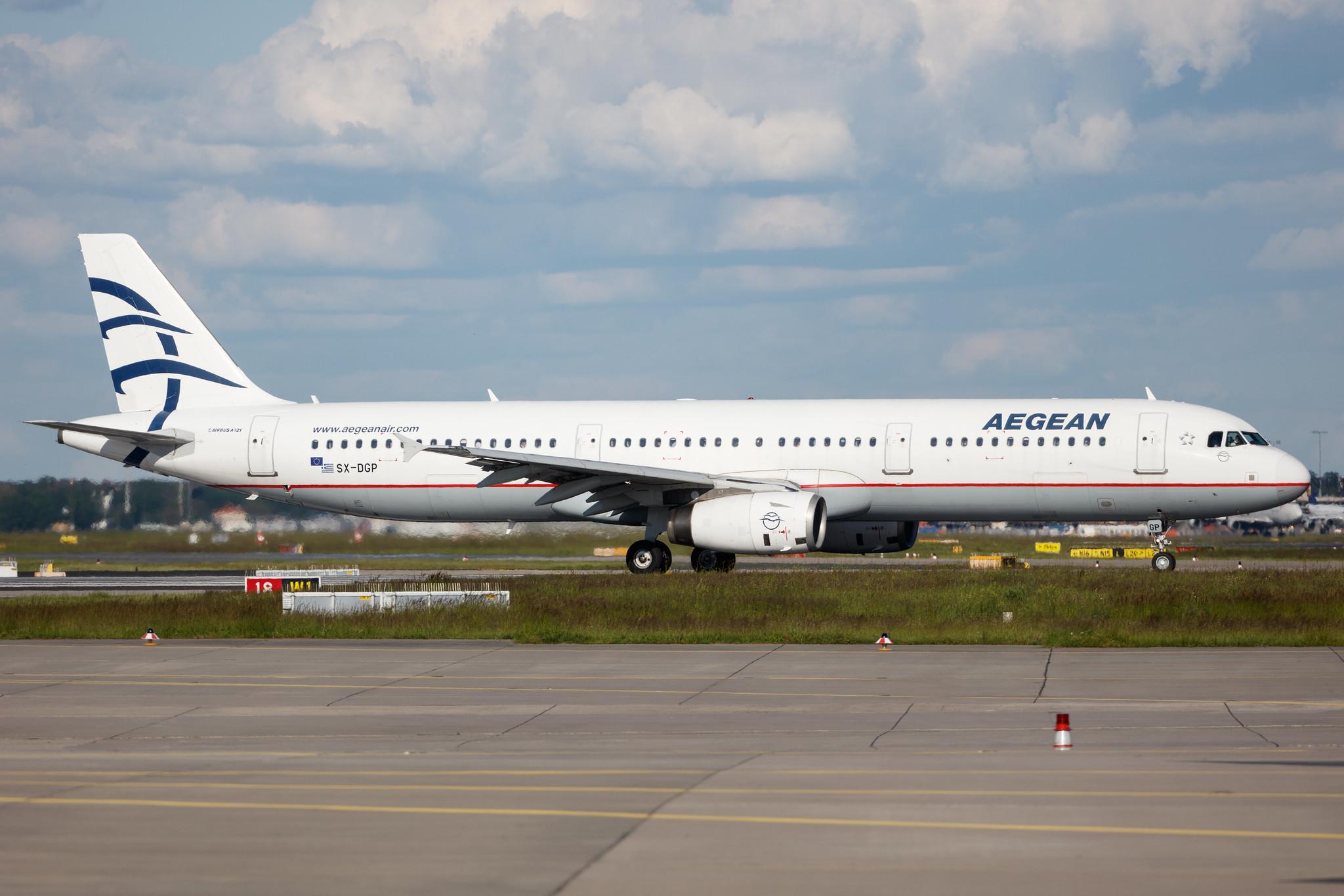Frankfurt Airport: Aegean Airlines (A3 / AEE) |  Airbus A321-232 A321 | SX-DGP | MSN 3302