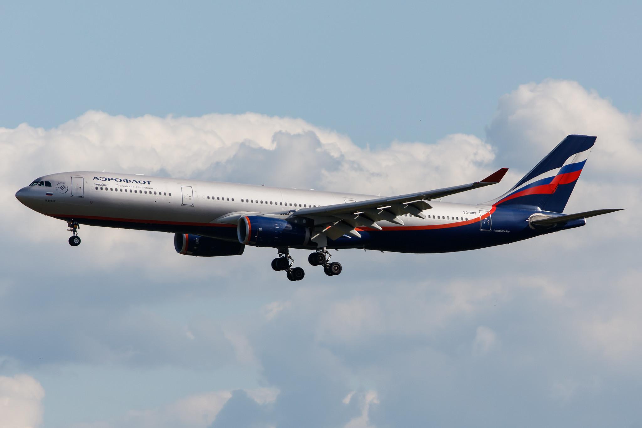 Frankfurt Airport: Aeroflot (SU / AFL) |  Airbus A330-343 A333 | VQ-BMY | MSN 1301