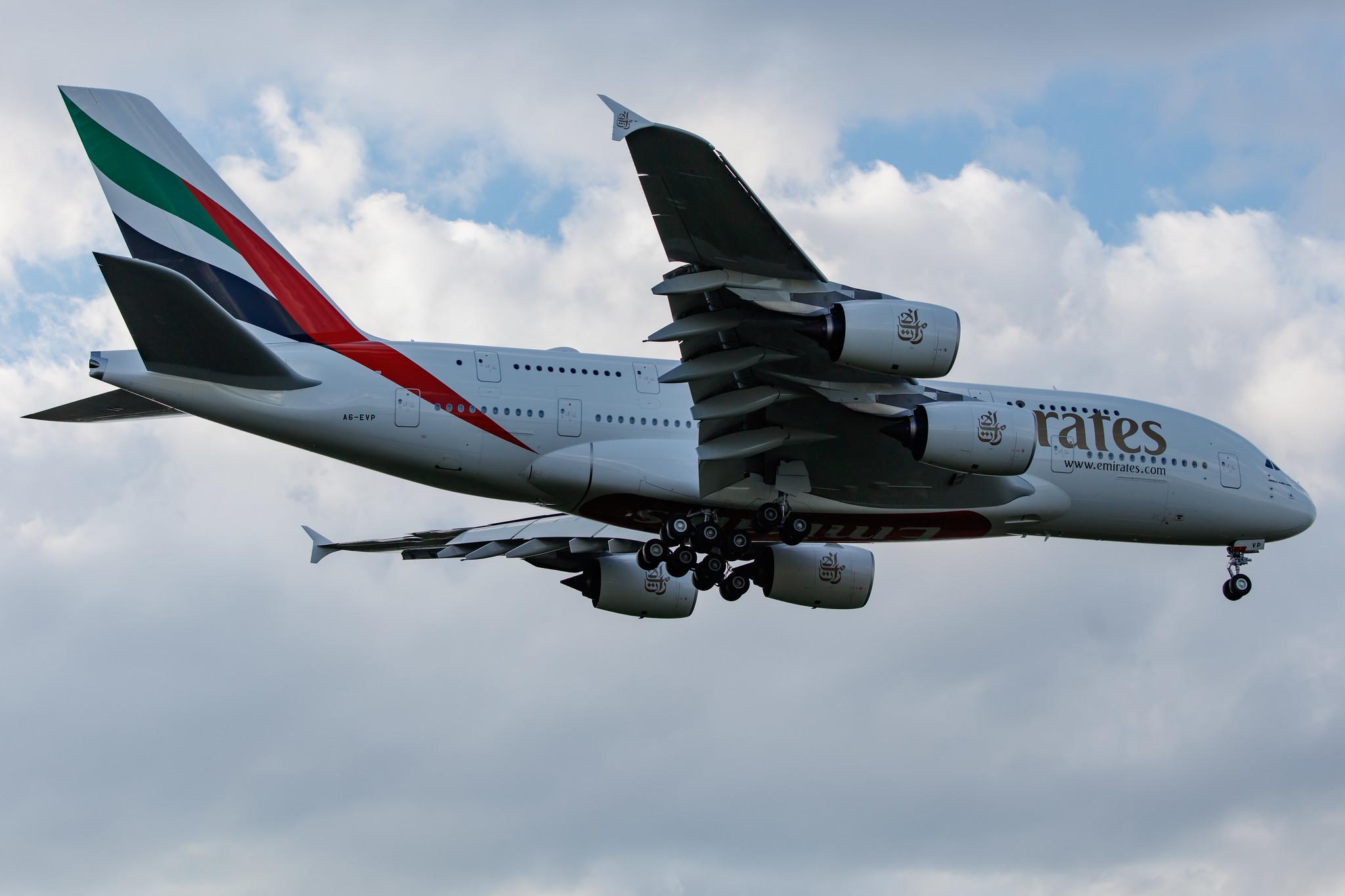 Frankfurt Airport: Emirates (EK / UAE) |  Airbus A380-842 A388 | A6-EVP | MSN 269