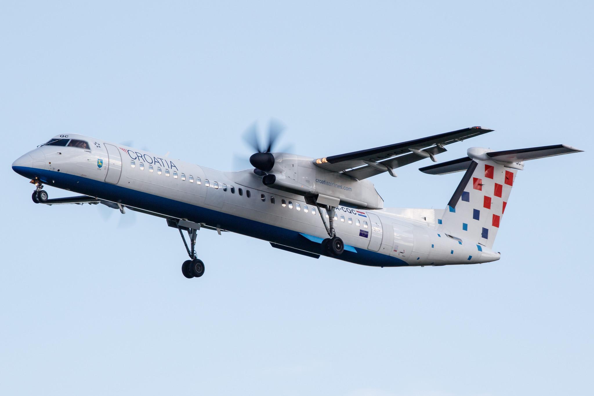 Frankfurt Airport: Croatia Airlines (OU / CTN) |  De Havilland Canada Dash 8-400 DH8D | 9A-CQC | MSN 4258