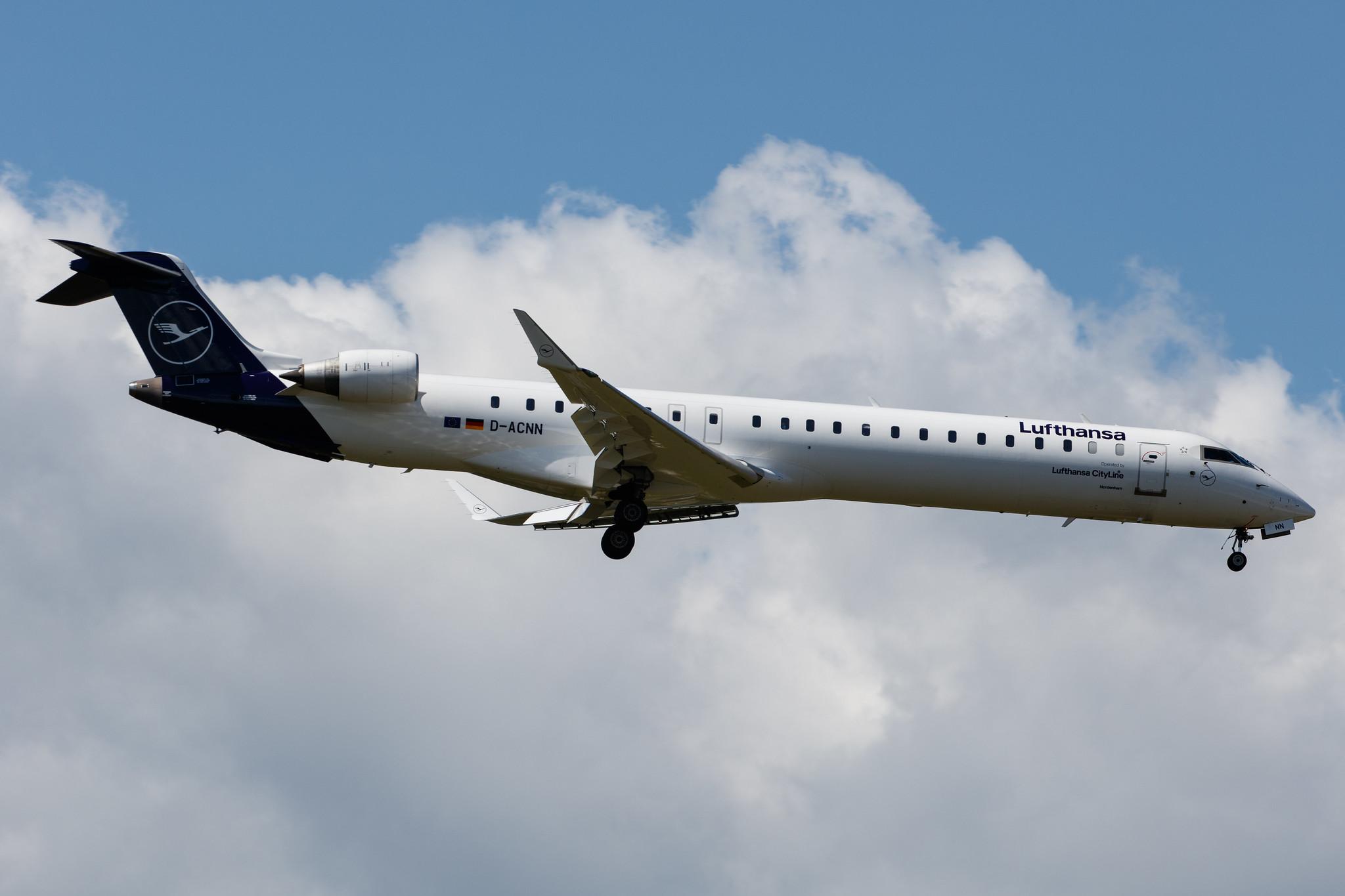 Frankfurt Airport: Lufthansa (LH / DLH) | Operator: Lufthansa CityLine |  Mitsubishi CRJ-900LR CRJ9 | D-ACNN | MSN 15254