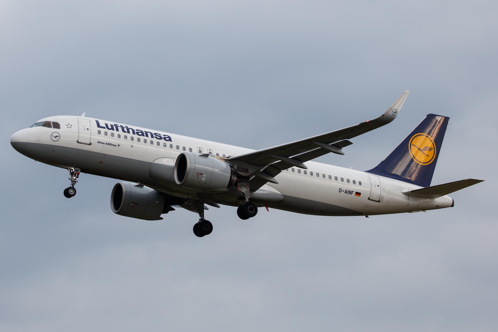 Hamburg Airport: Lufthansa (LH / DLH) |  Airbus A320-271N A20N | D-AINF | MSN 7577