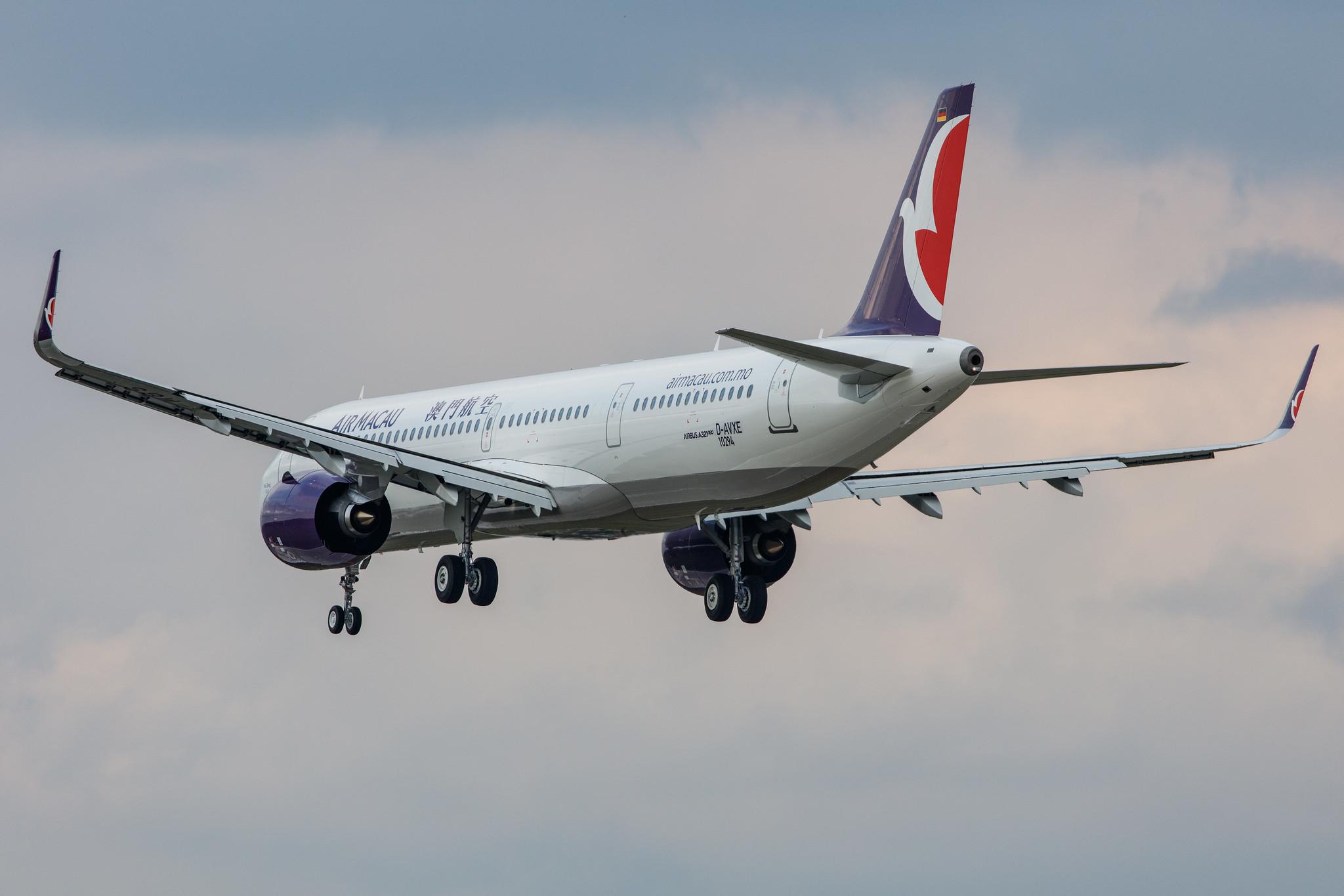 Hamburg Airport: Air Macau (NX / AMU) |  Airbus A321-271NX A21N | D-AVXE (B-MBS) | MSN 10294