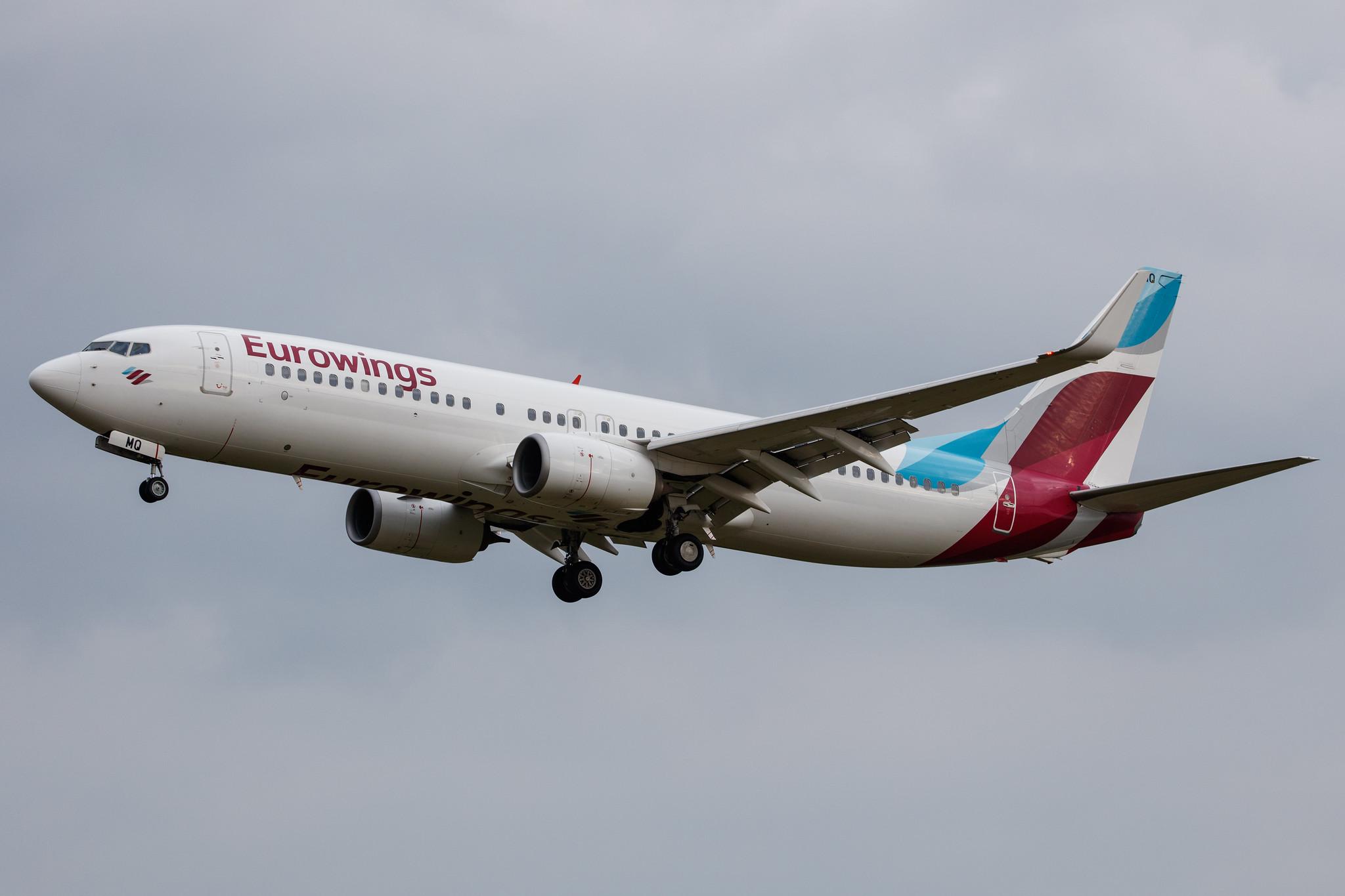 Hamburg Airport: Eurowings (EW / EWG) | Operator: TUI fly |  Boeing 737-86J B738 | D-ABMQ | MSN 37780