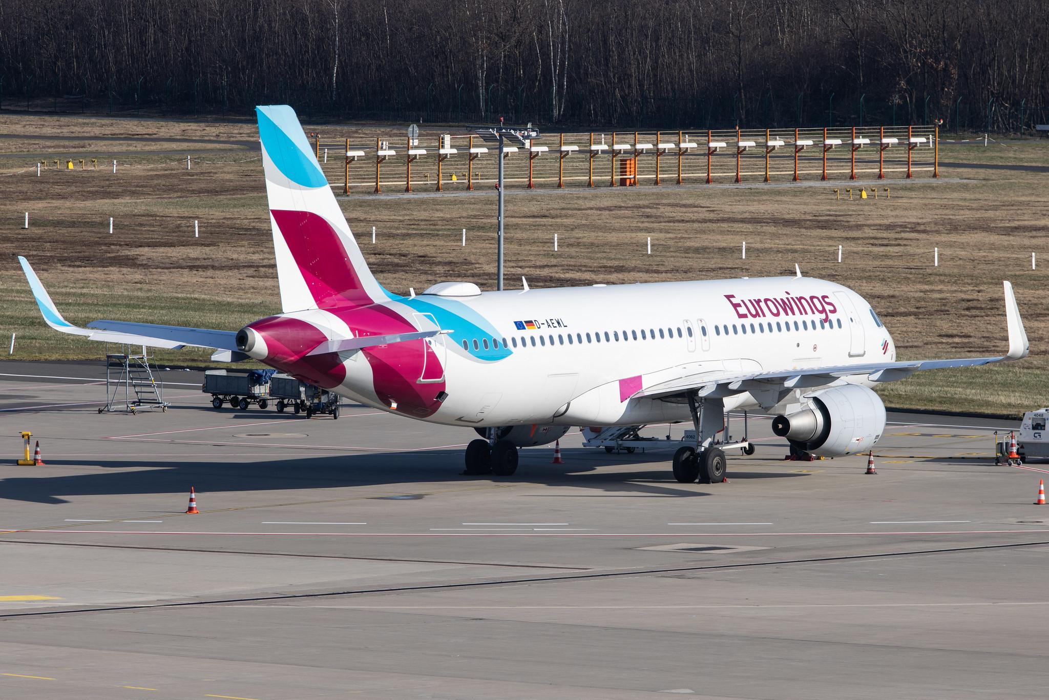 Köln Bonn Airport: Eurowings (EW / EWG) |  Airbus A320-214 A320 | D-AEWL | MSN 7263