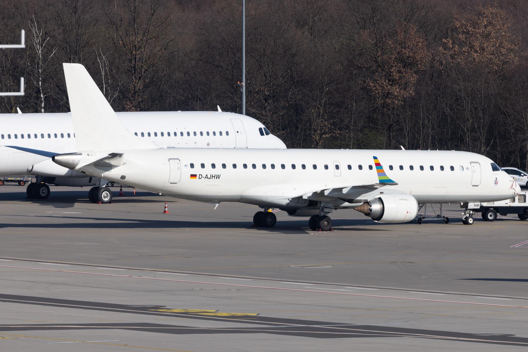 Köln Bonn Airport: German Airways (ZQ / GER) |  Embraer E190LR E190 | D-AJHW | MSN 19000061