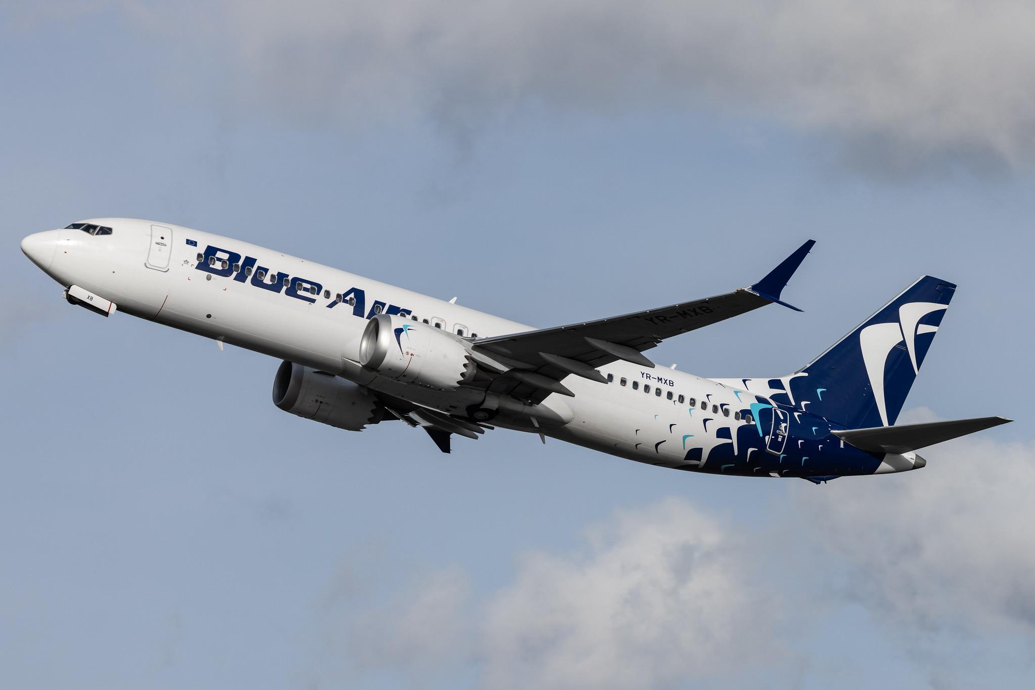 Hamburg Airport: Blue Air (0B / BLA) |  Boeing 737 MAX 8 B38M | YR-MXB | MSN 43306