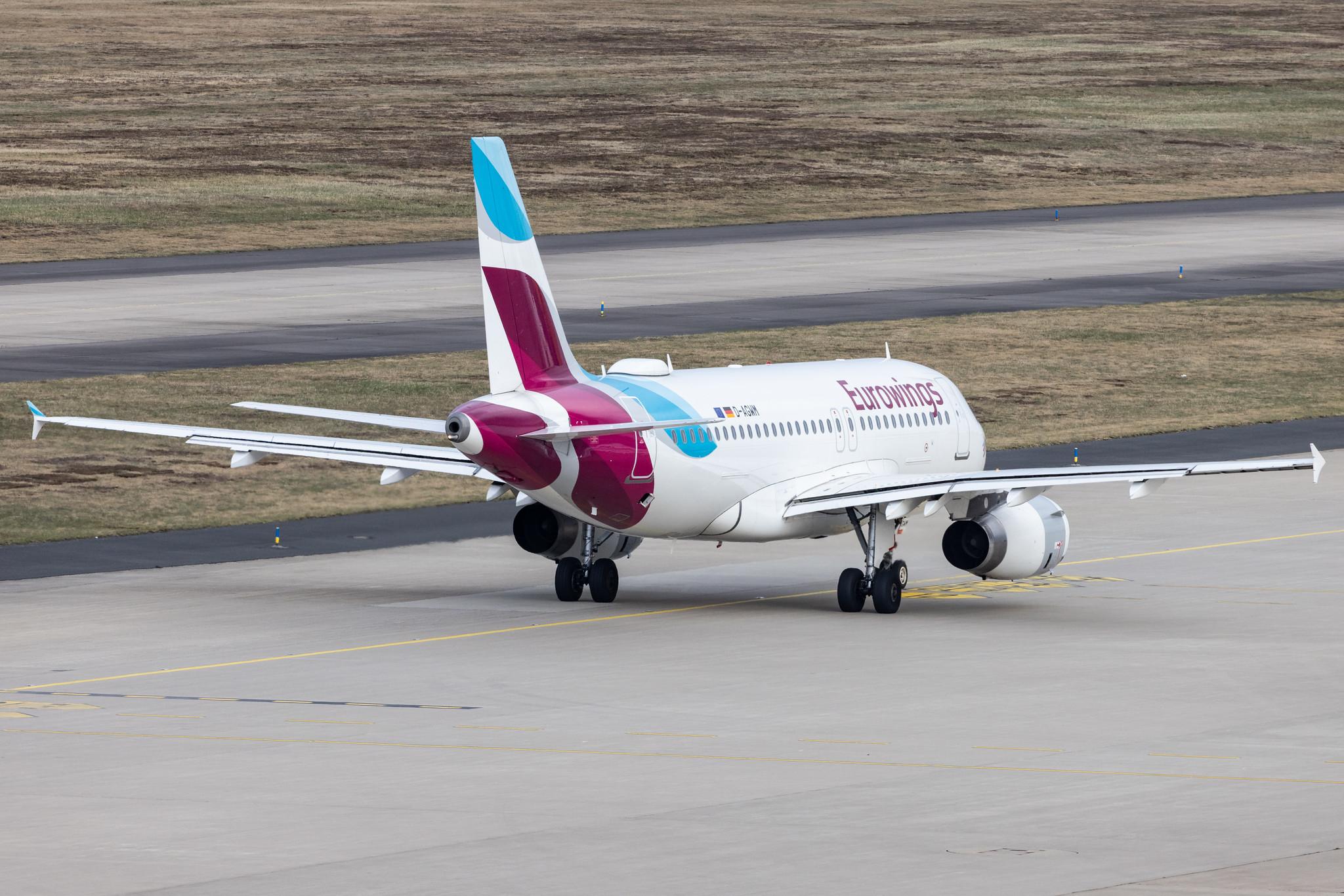 Köln Bonn Airport: Eurowings (EW / EWG) |  Airbus A319-132 A319 | D-AGWM | MSN 3839